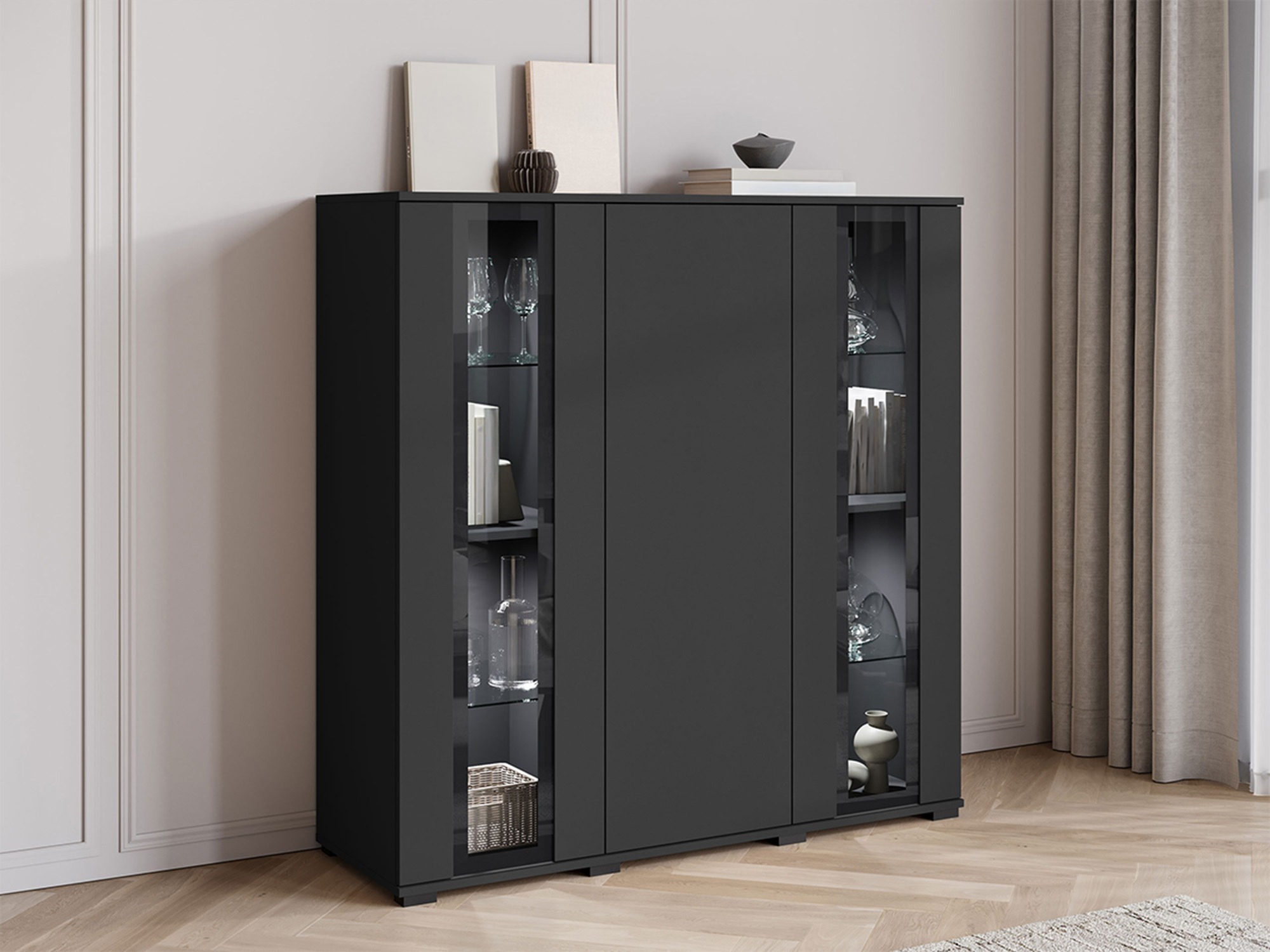 Dressoir Torcame 100 (Zwart)