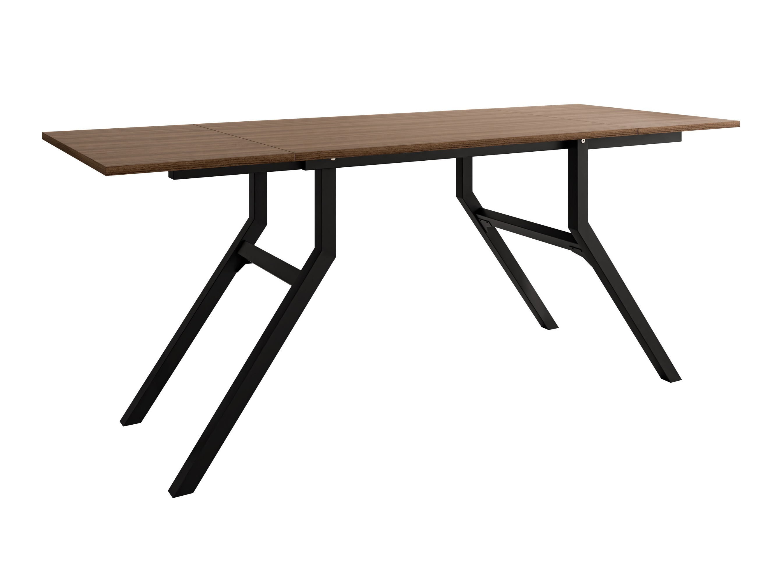 Transformeerbare salontafel Oswego 151 (Notenhout + Zwart)