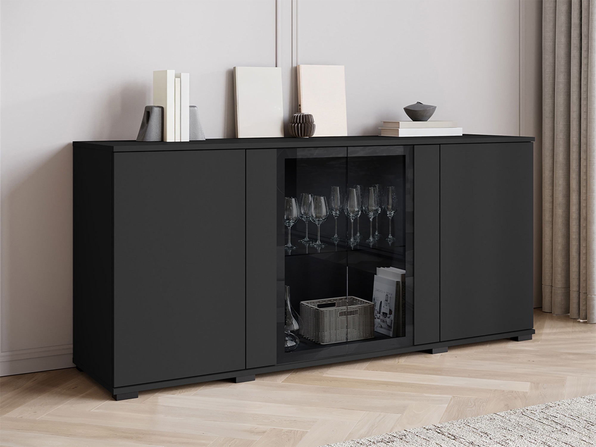 Dressoir Torcame 102 (Zwart)