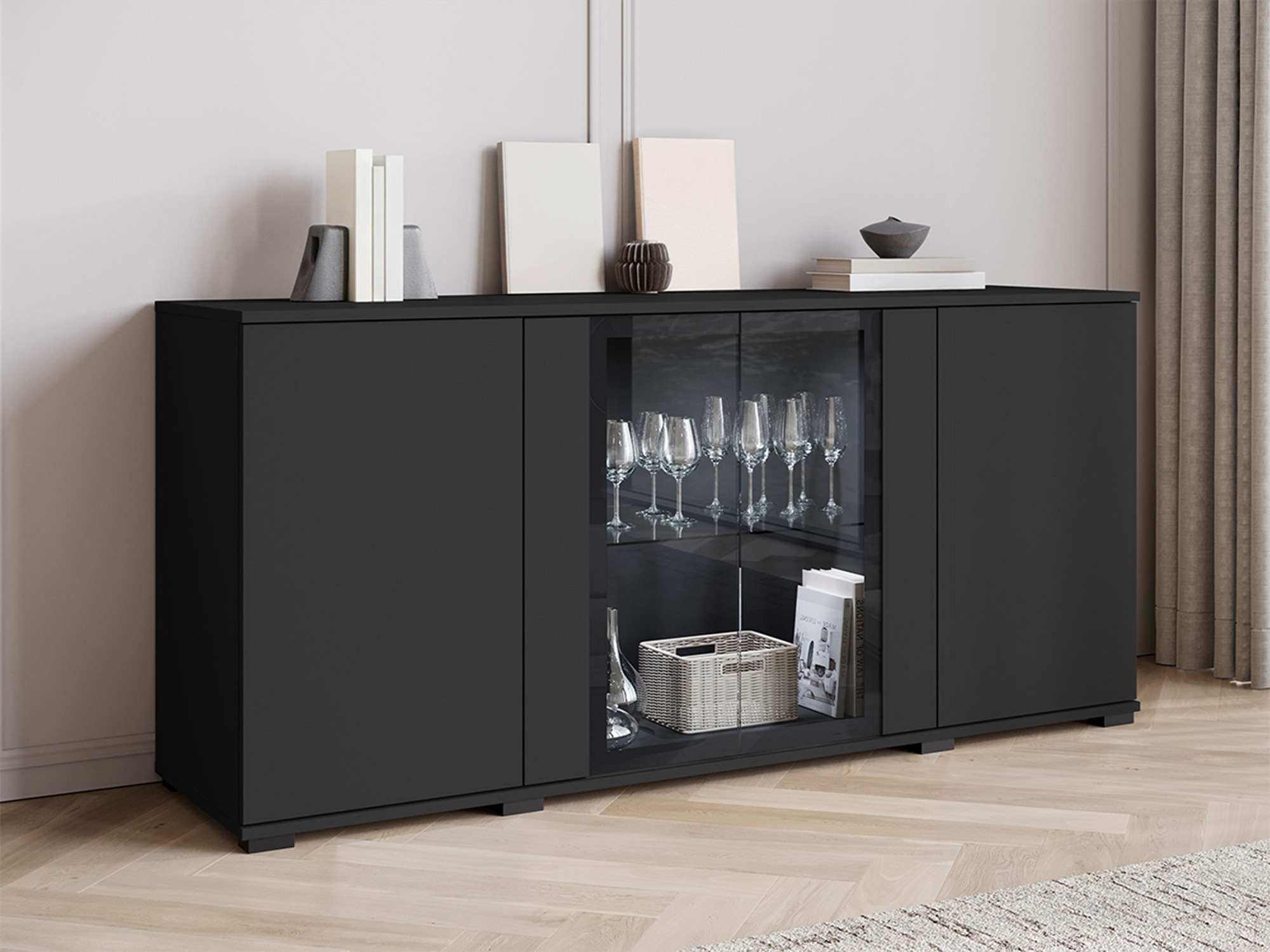 Dressoir Torcame 102 (Zwart)