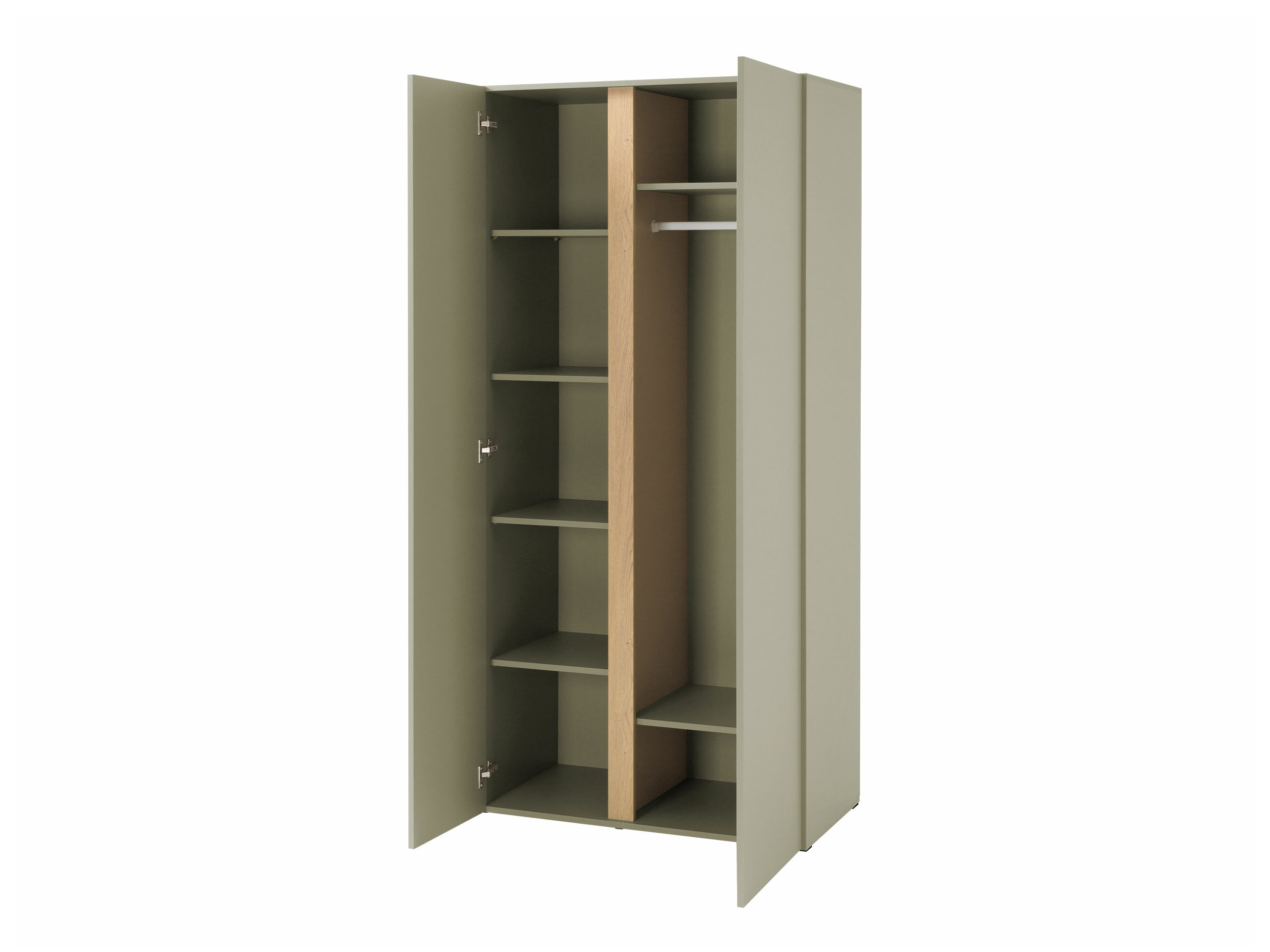 Kledingkast Fiosono 102 (Beige + Licht eiken)