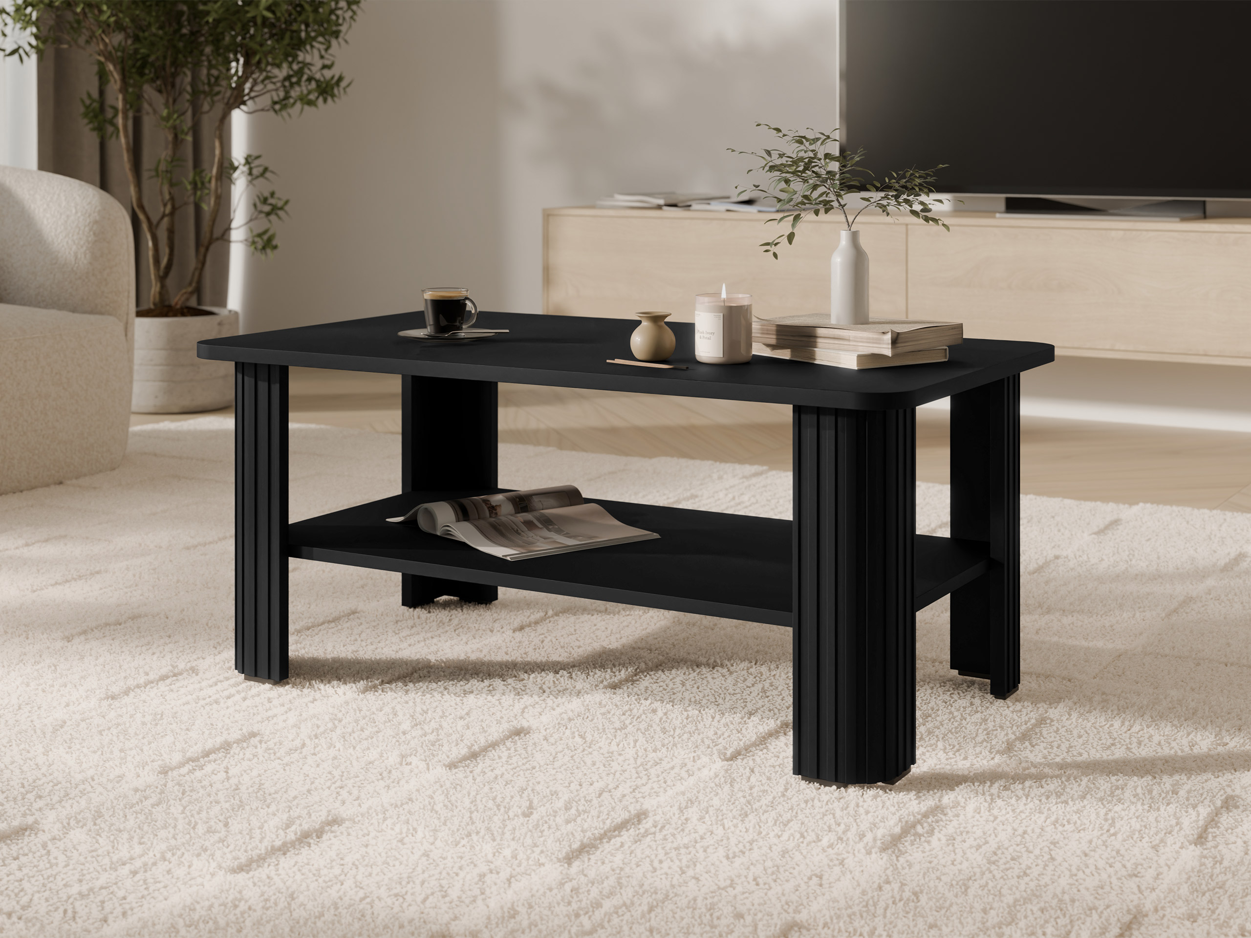 Salontafel Charlotte 213 (Zwart)