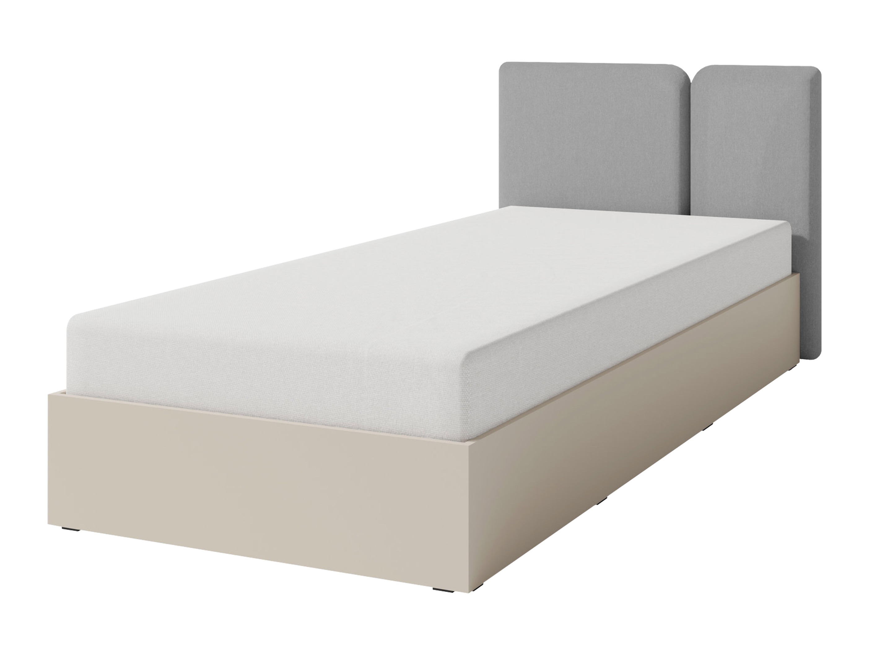 Bed Fiosono 112 (Beige + Licht eiken)