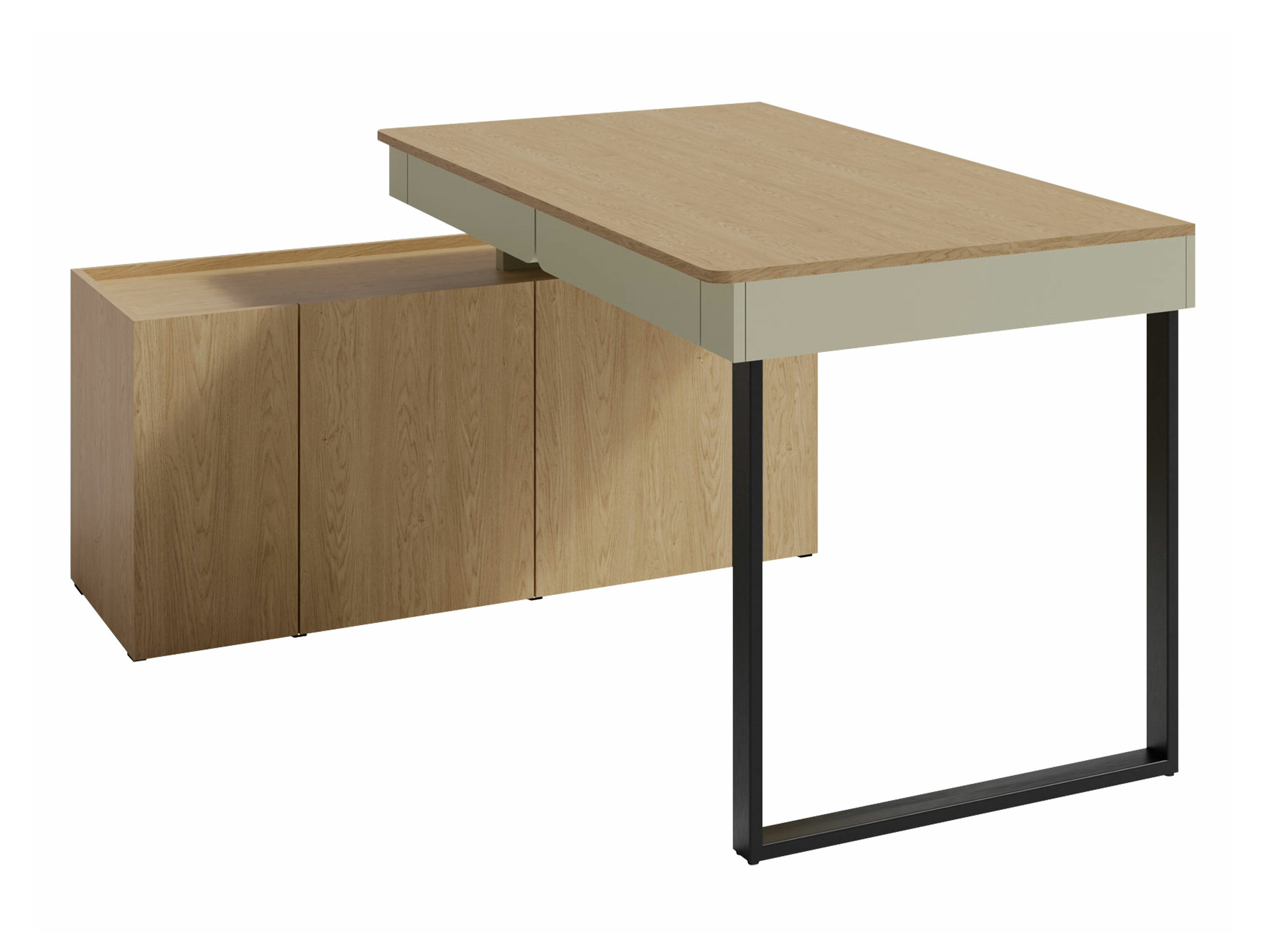 Hoekbureau Fiosono 110 (Eucalyptus + Eiken)