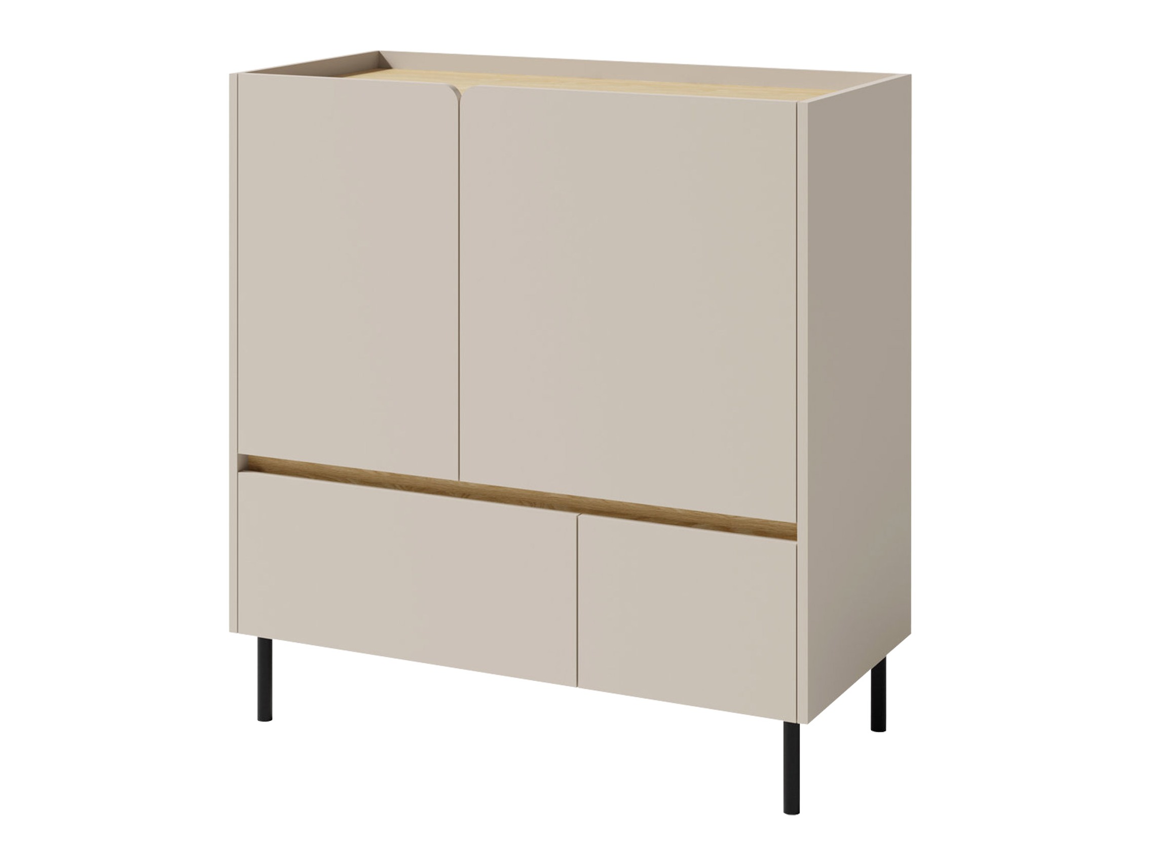 Ladekast Fiosono 108 (Beige + Eiken)