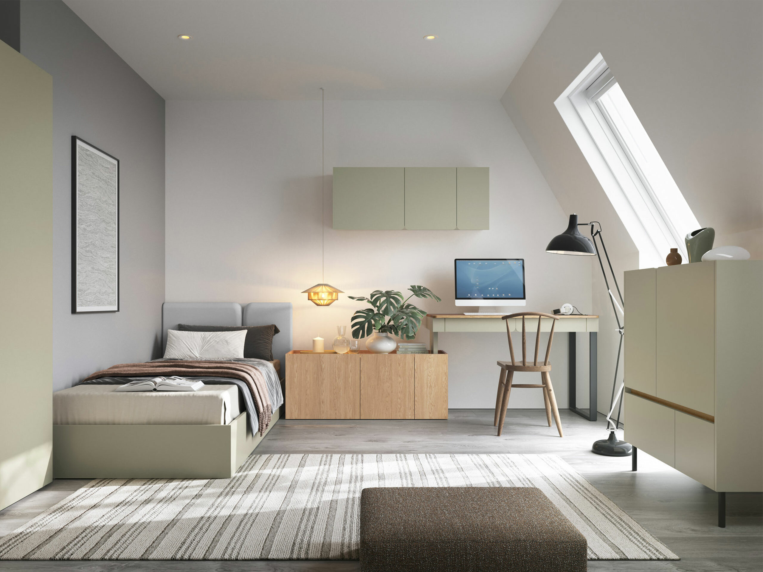 Wandkast Fiosono 111 (Eucalyptus + Eiken)