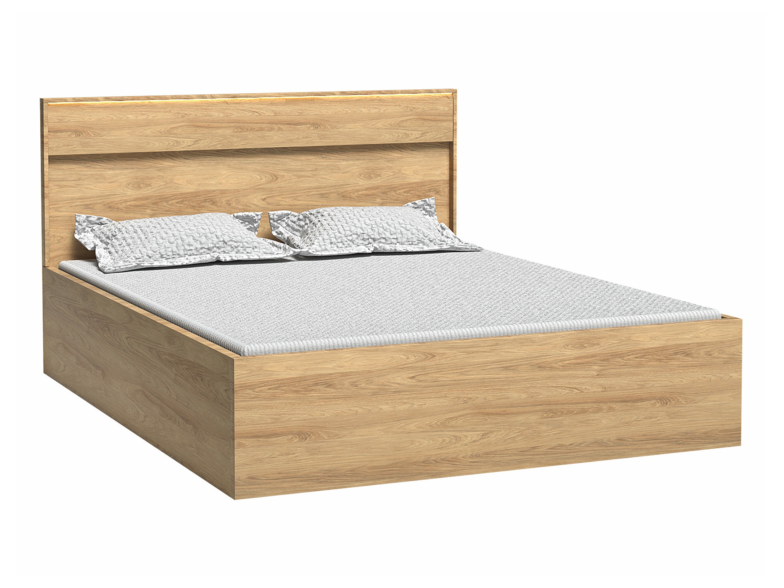 Bed Etrmoni 113 (Licht hout)
