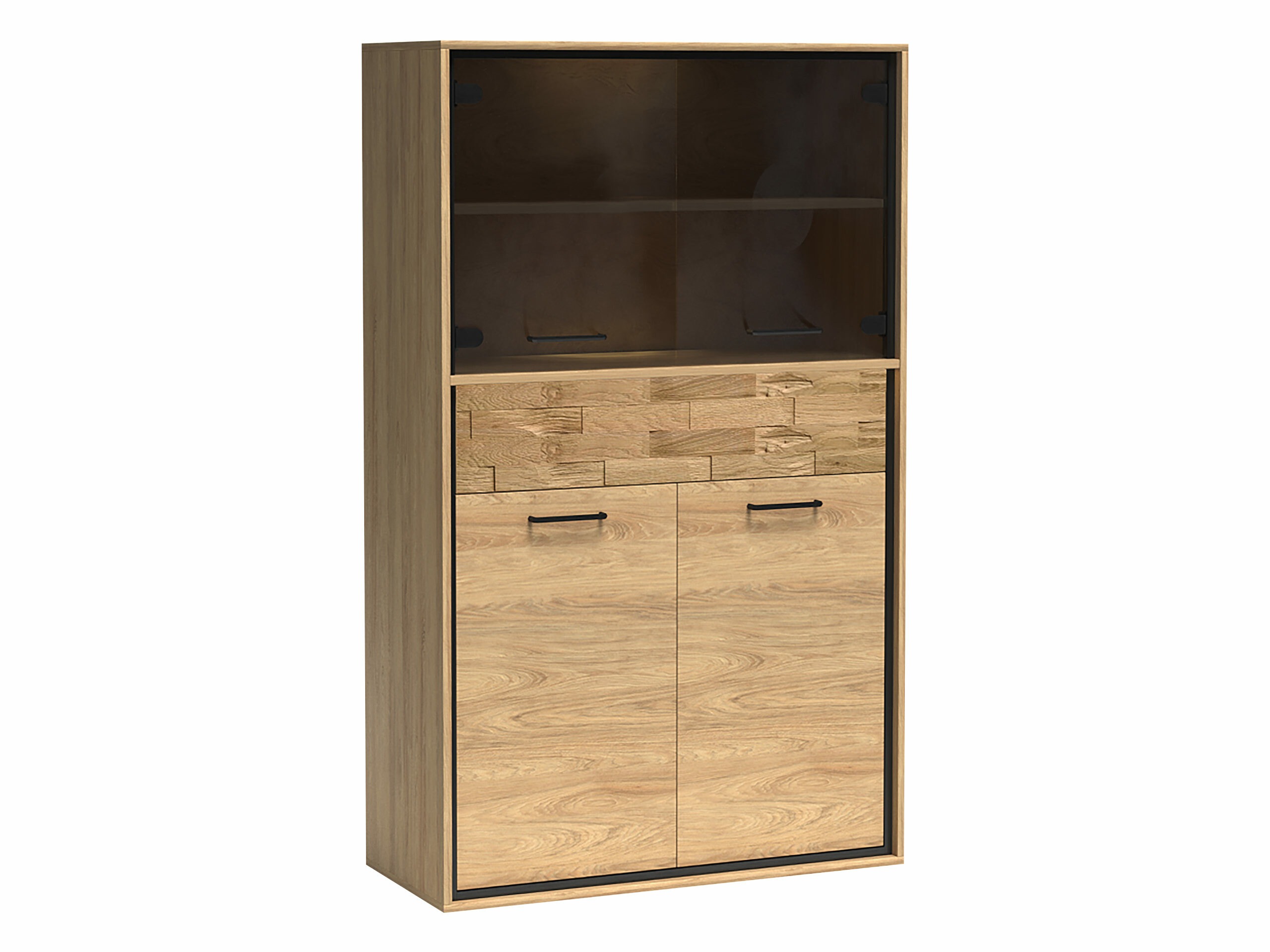 Boekenkast Etrmoni 107 (Licht hout + Eiken)