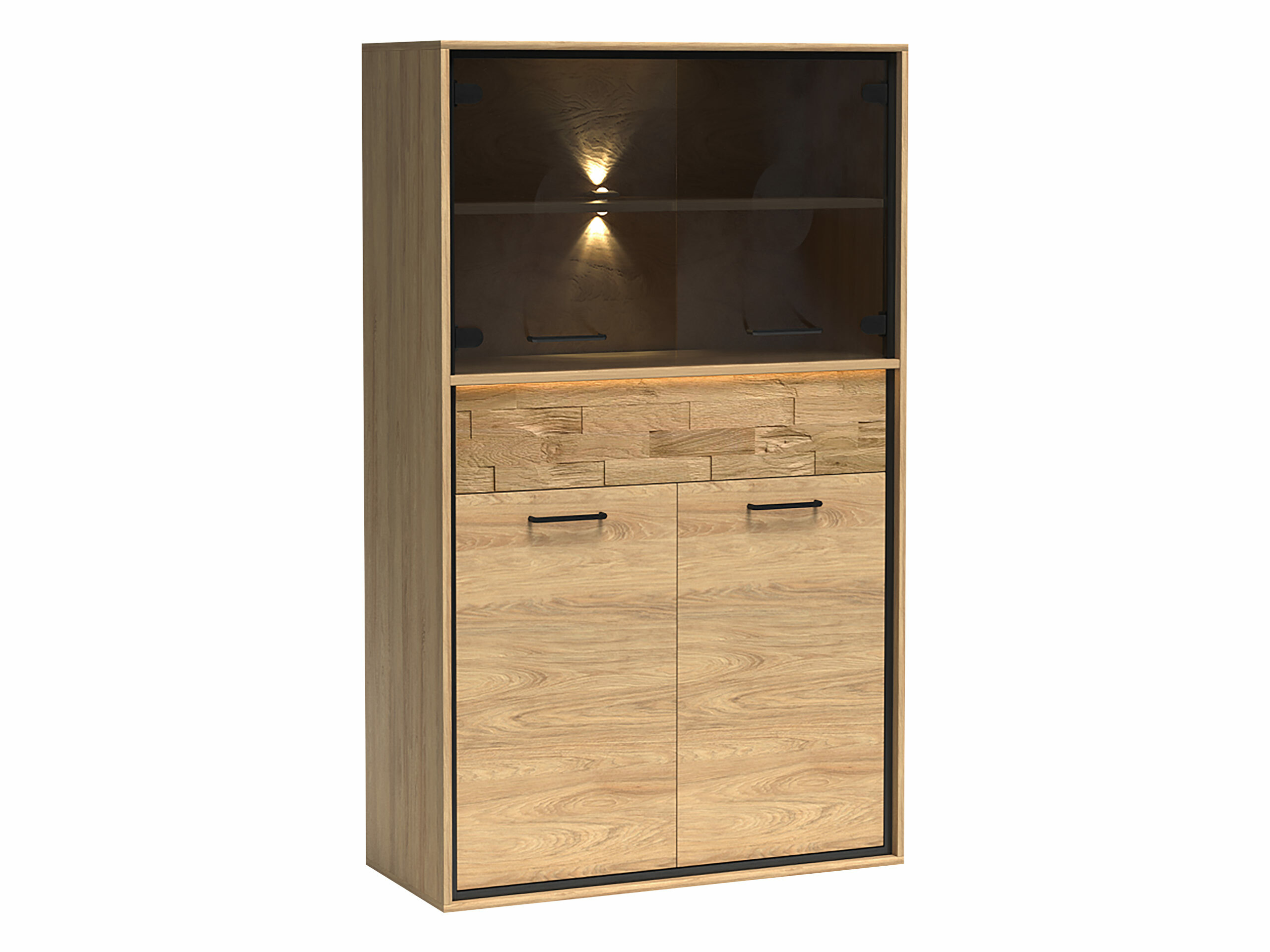 Boekenkast Etrmoni 107 (Licht hout + Eiken)