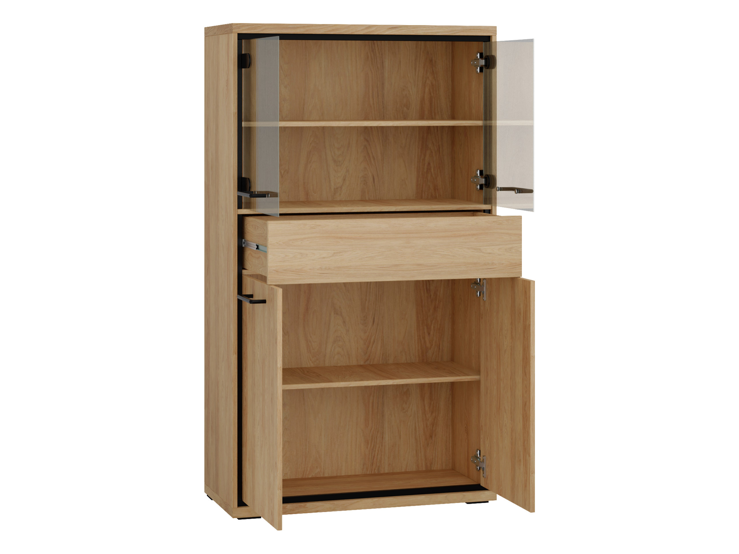 Boekenkast Etrmoni 107 (Licht hout + Eiken)