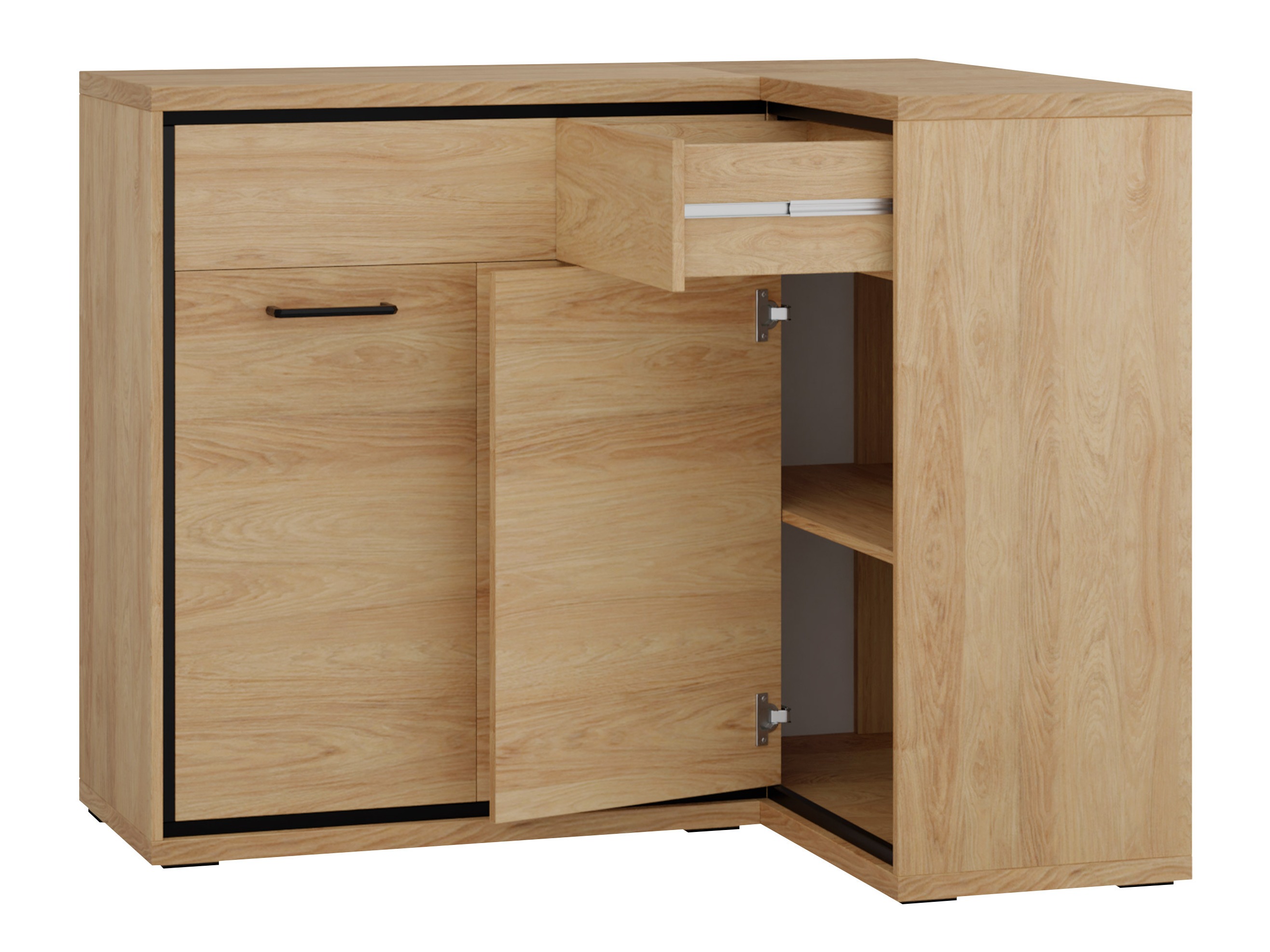 Hoekladekast Etrmoni 106 (Licht hout)