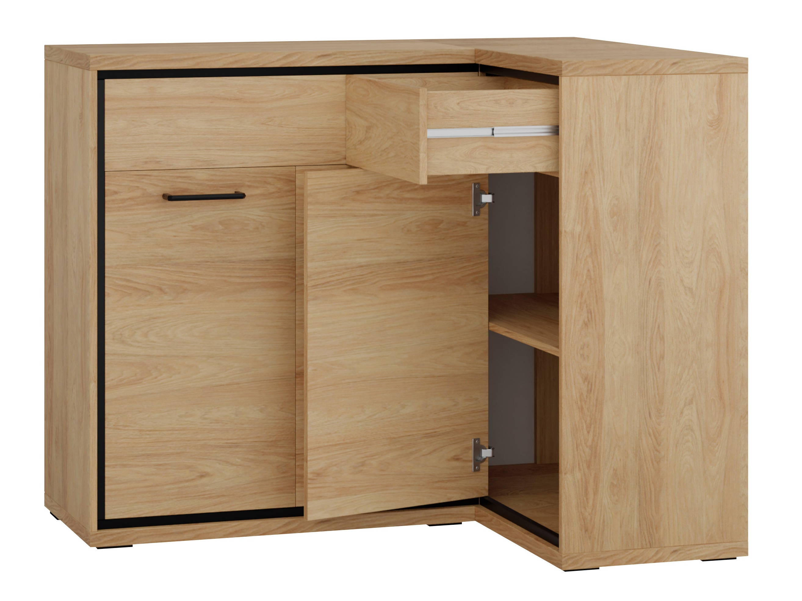 Hoekladekast Etrmoni 106 (Licht hout)