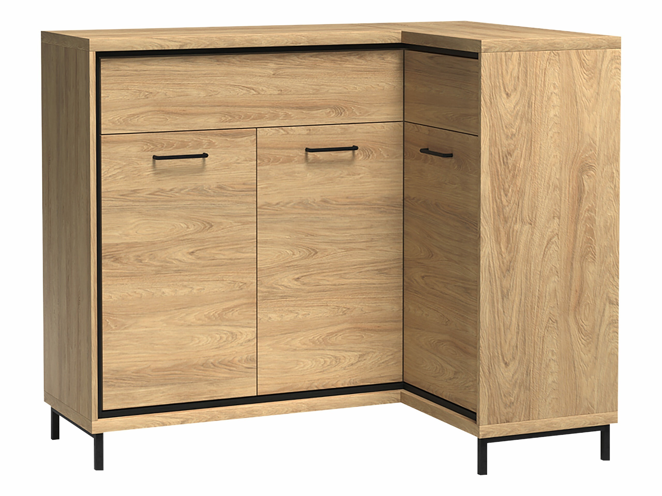 Hoekladekast Etrmoni 106 (Licht hout)