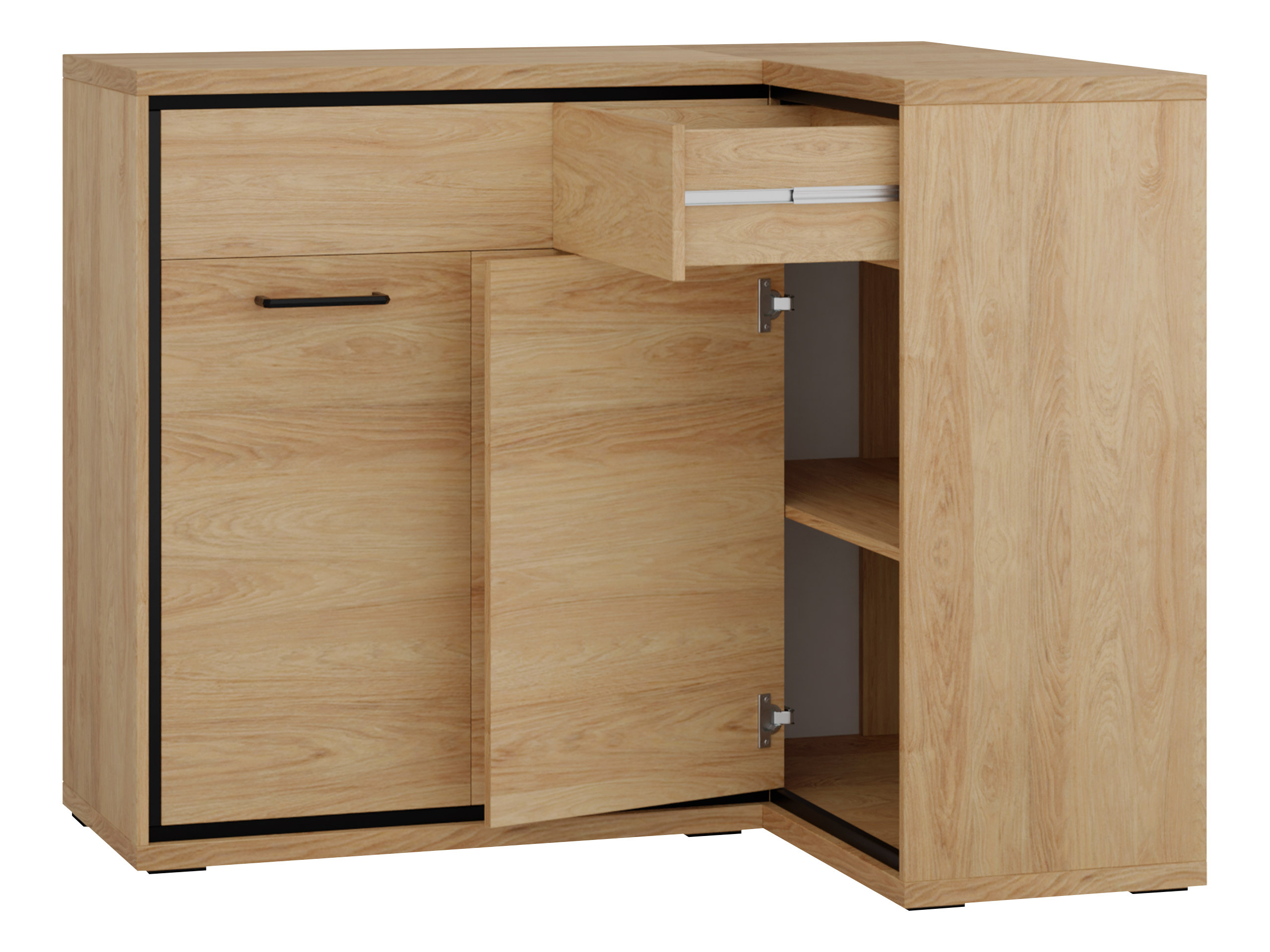 Hoekladekast Etrmoni 106 (Licht hout)