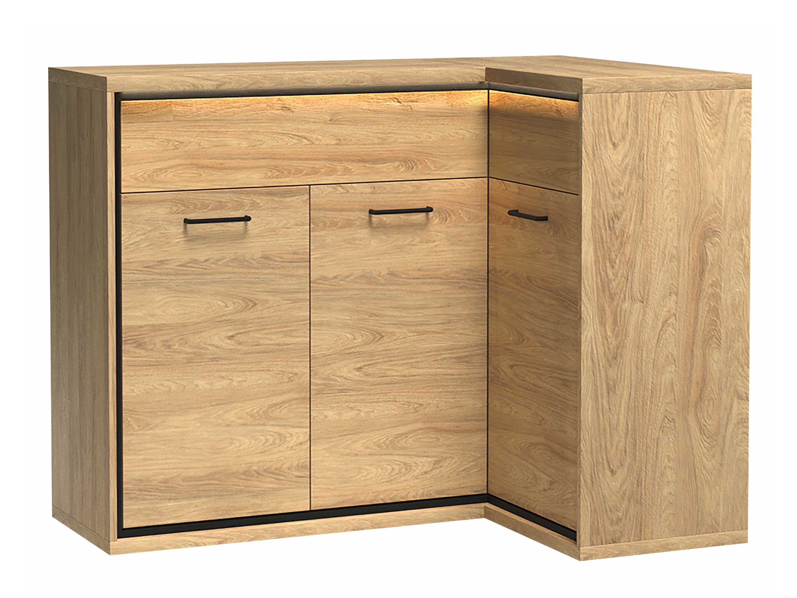 Hoekladekast Etrmoni 106 (Licht hout)