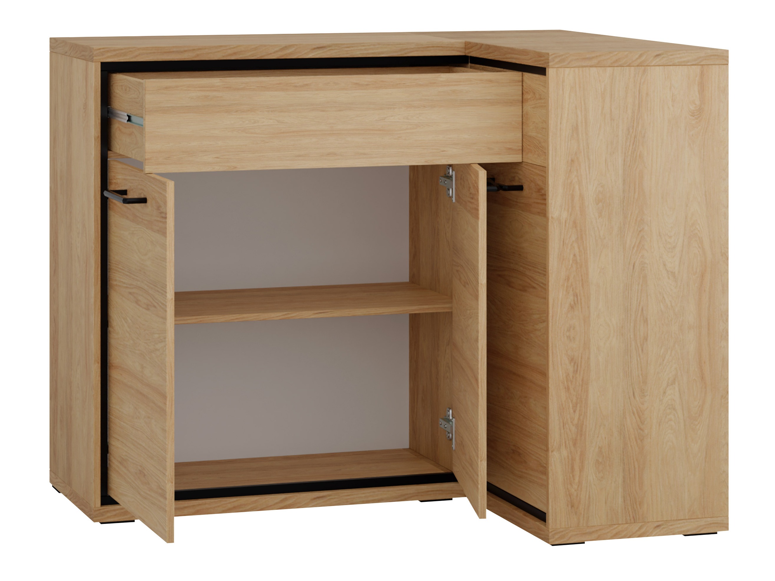 Hoekladekast Etrmoni 106 (Licht hout)
