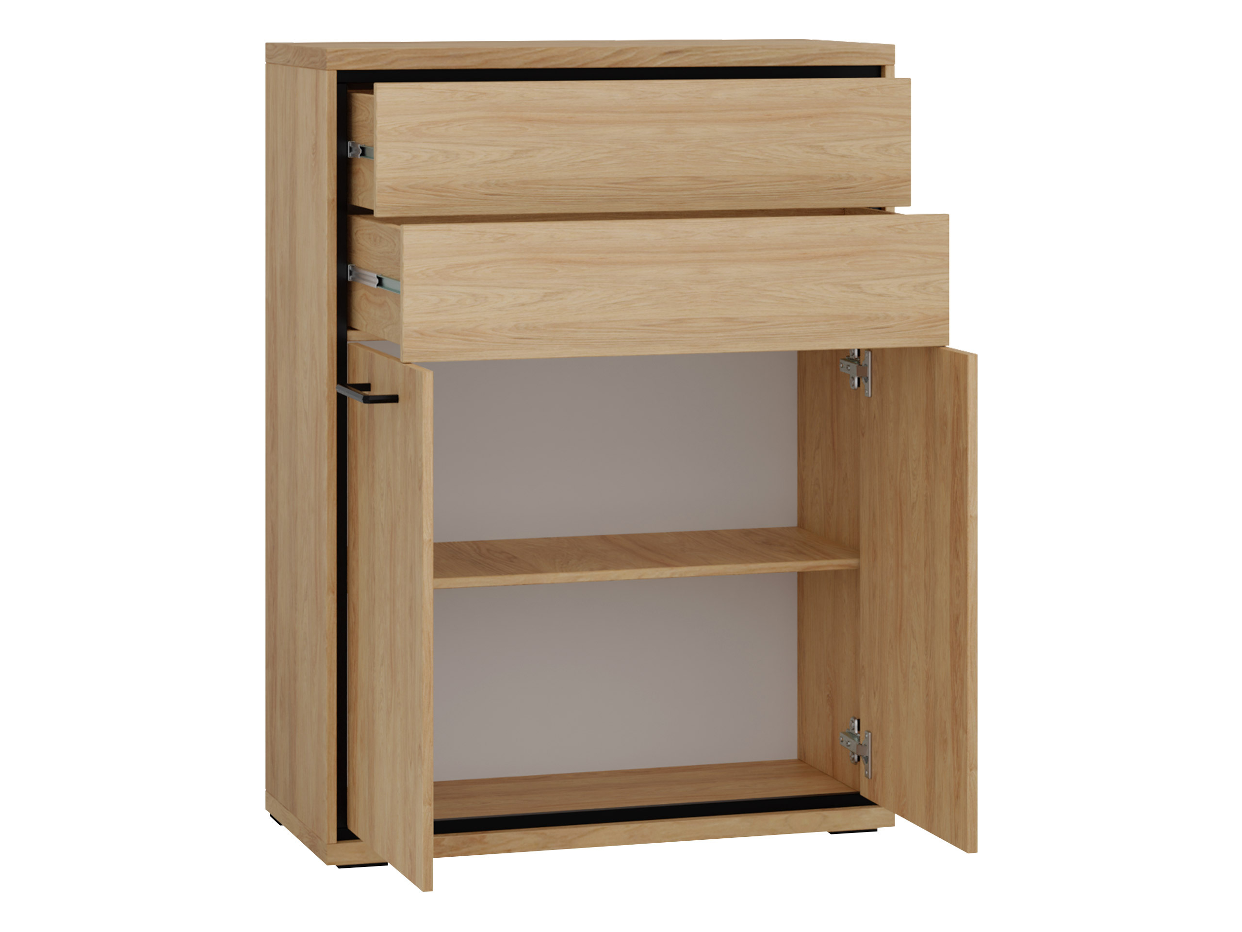 Ladekast Etrmoni 103 (Licht hout + Eiken)