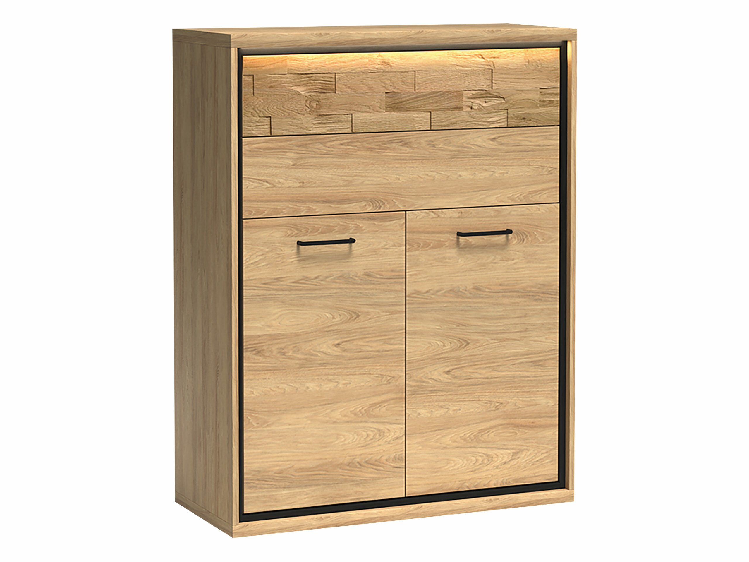 Ladekast Etrmoni 103 (Licht hout + Eiken)