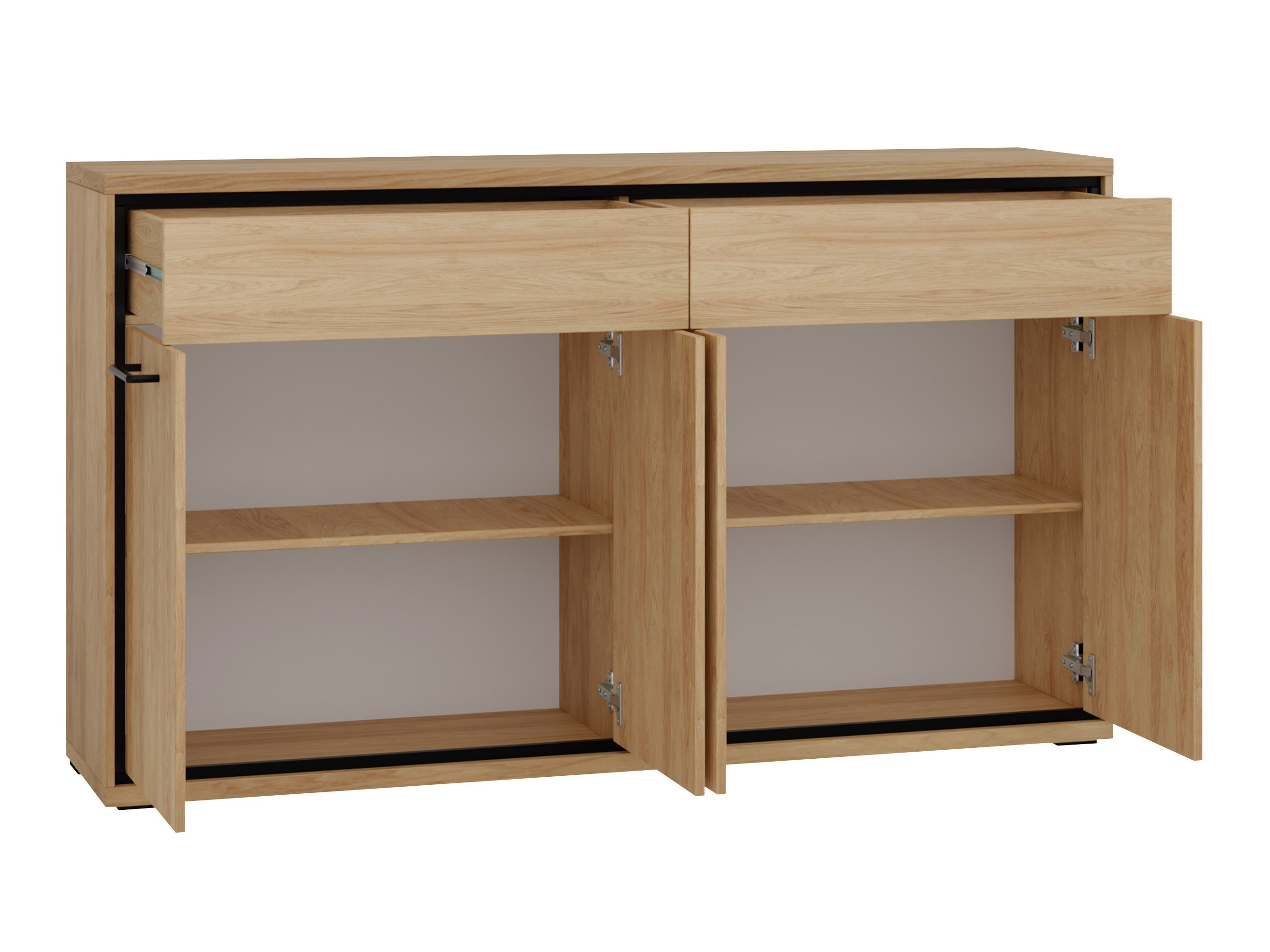 Ladekast Etrmoni 105 (Licht hout + Eiken)