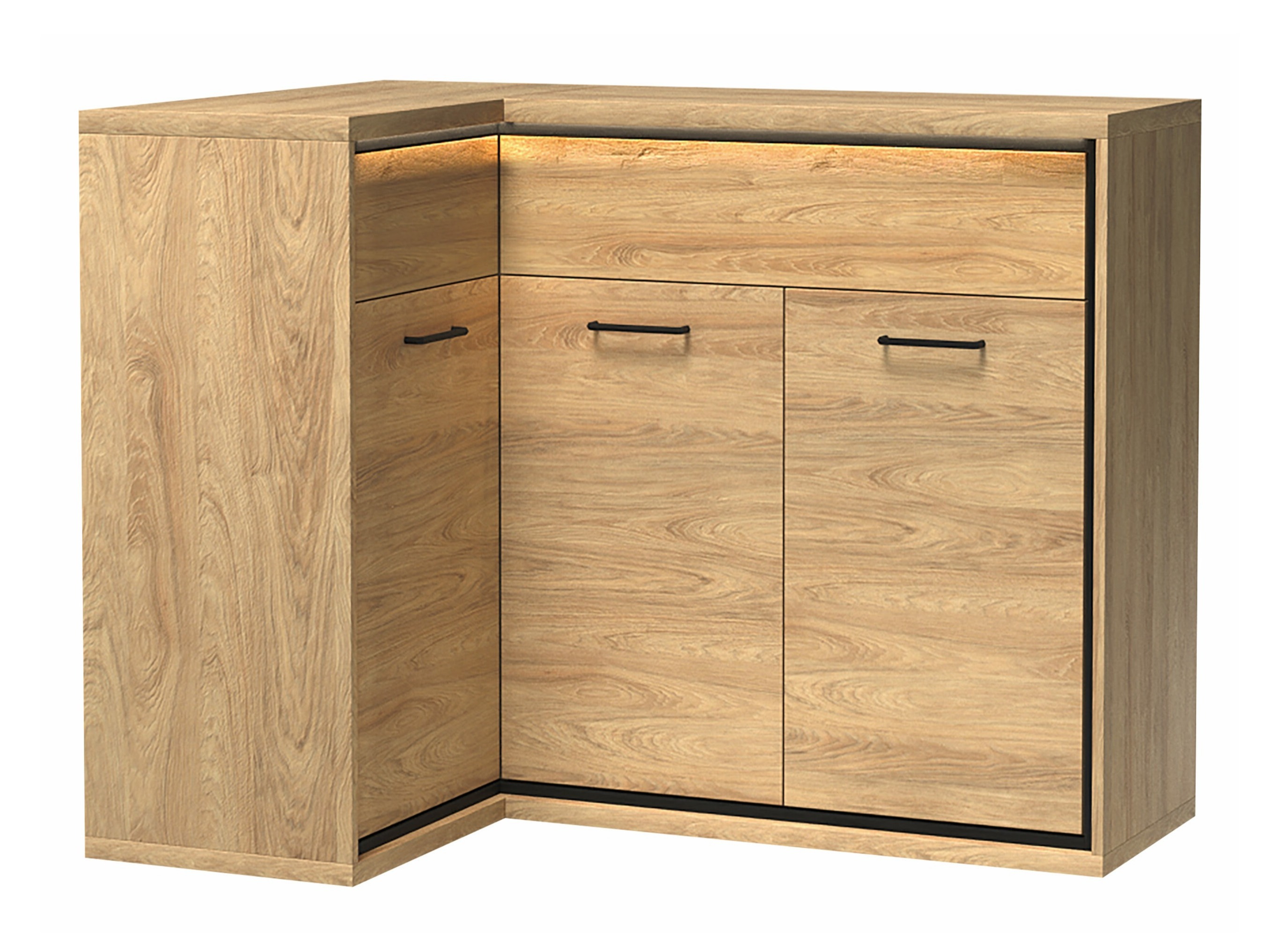 Hoekladekast Etrmoni 121 (Licht hout)