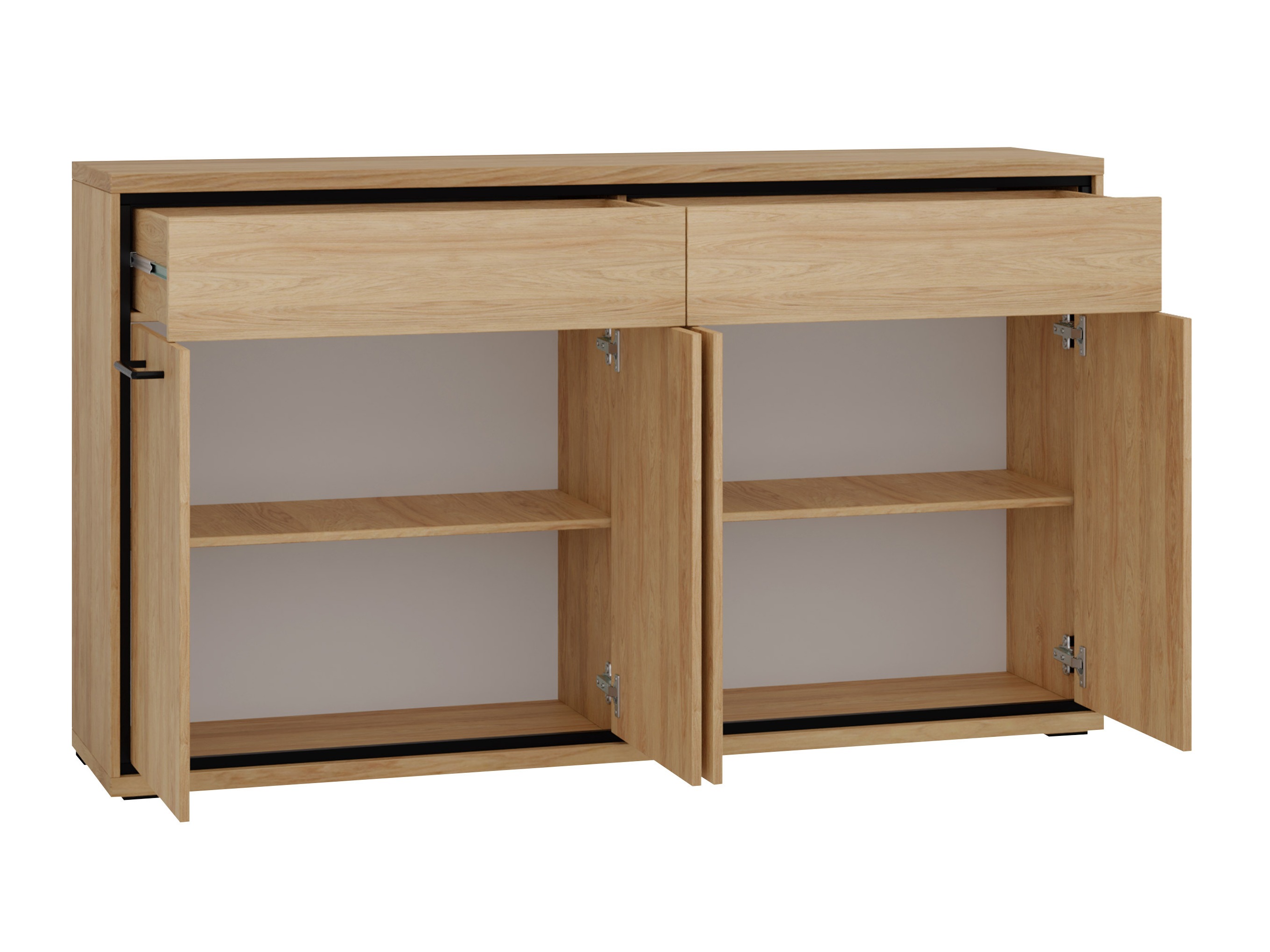 Slaapkamerset Etrmoni 122 (Licht hout + Eiken)