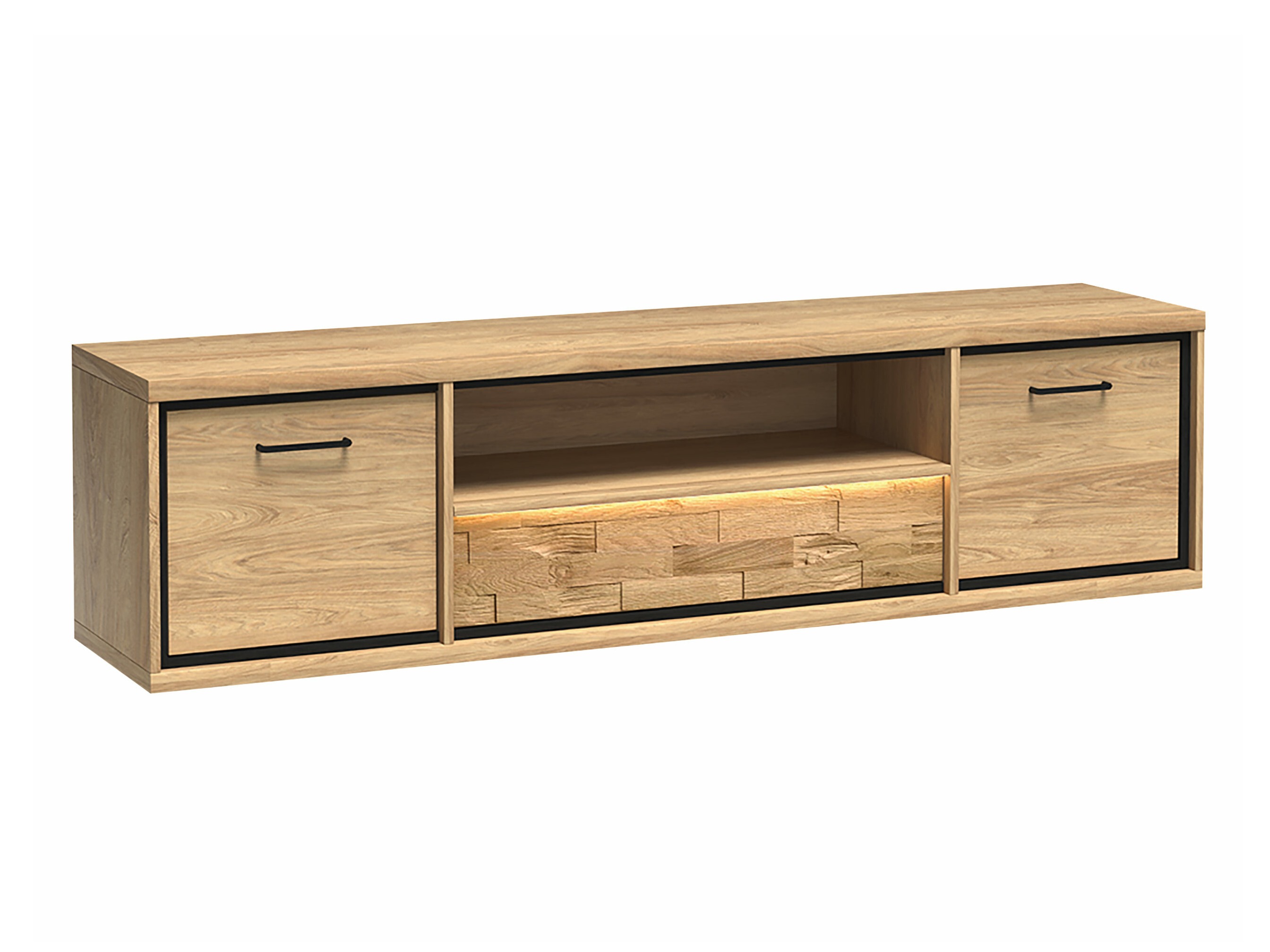 TV-meubel Etrmoni 111 (Licht hout + Eiken)