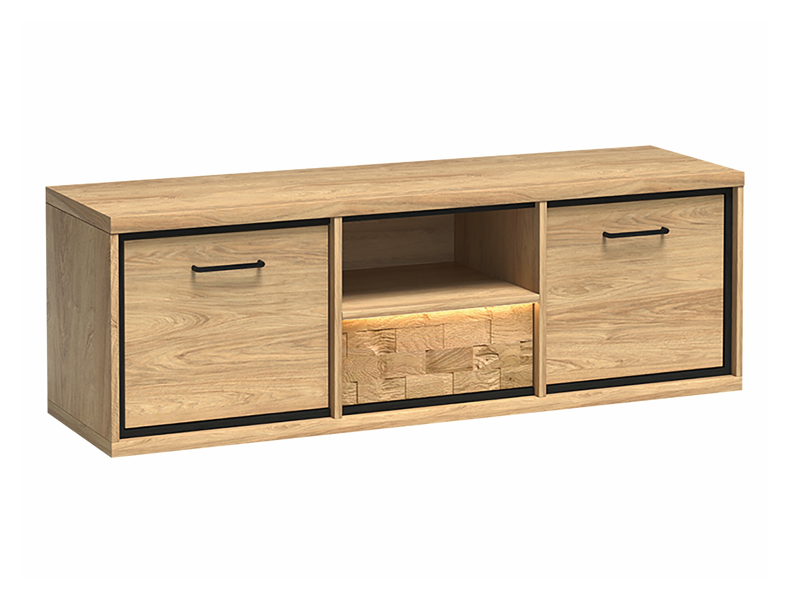 TV-meubel Etrmoni 112 (Licht hout + Eiken)