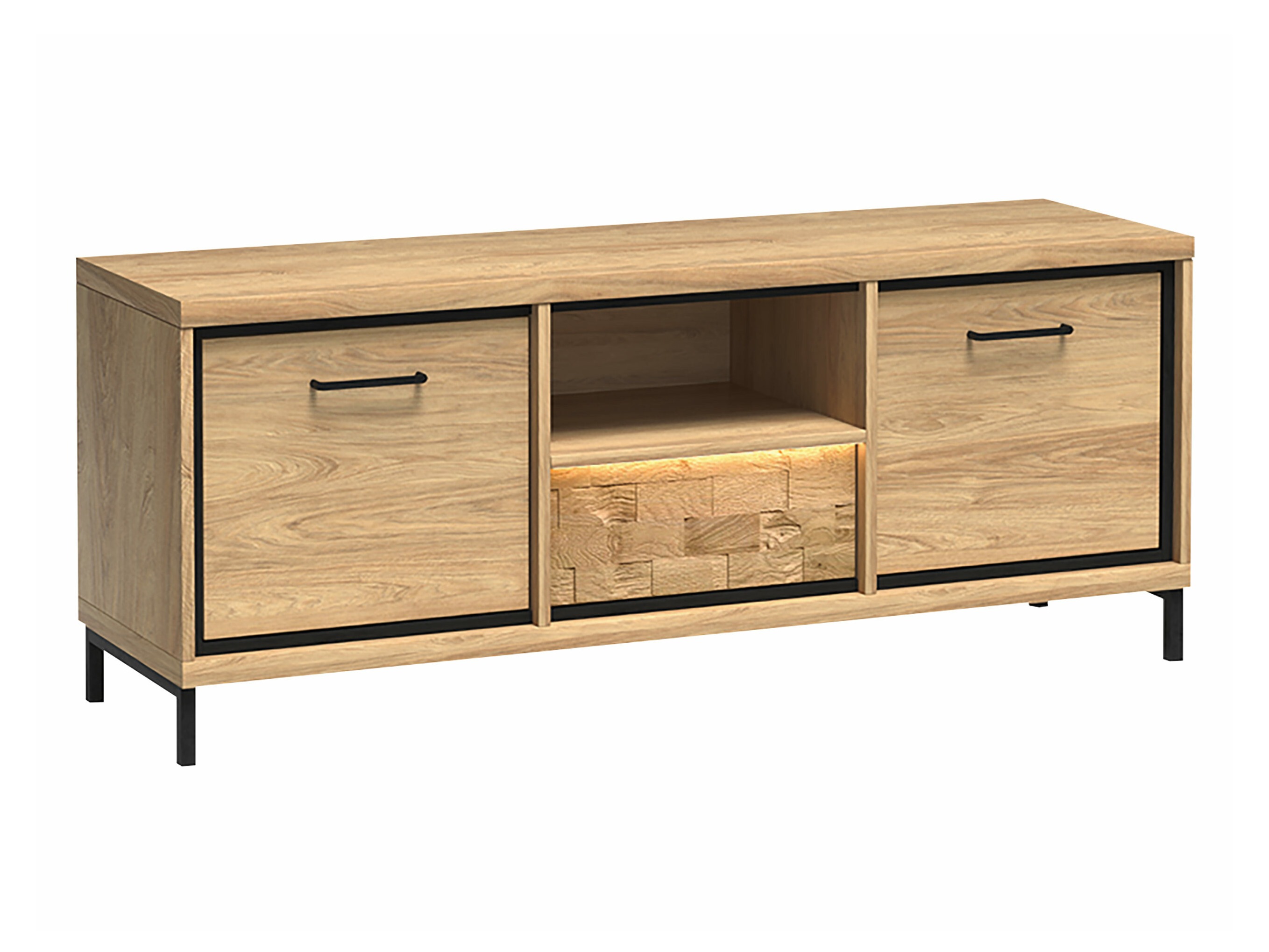 TV-meubel Etrmoni 112 (Licht hout + Eiken)