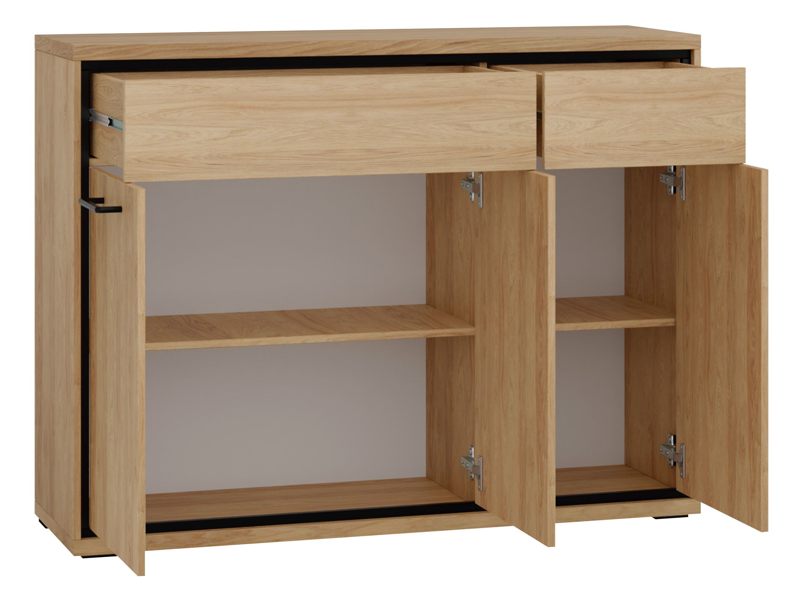 Woonkamerset Etrmoni 118 (Licht hout + Eiken)