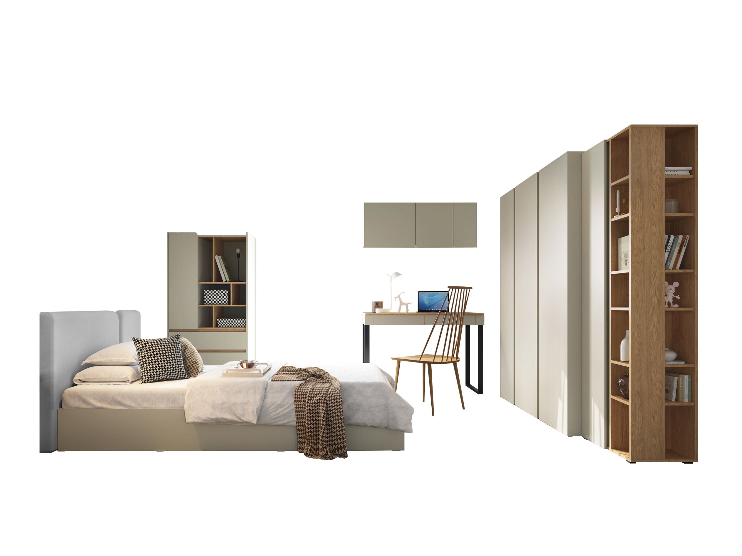 Meubelset Fiosono 114 (Eucalyptus + Eiken)