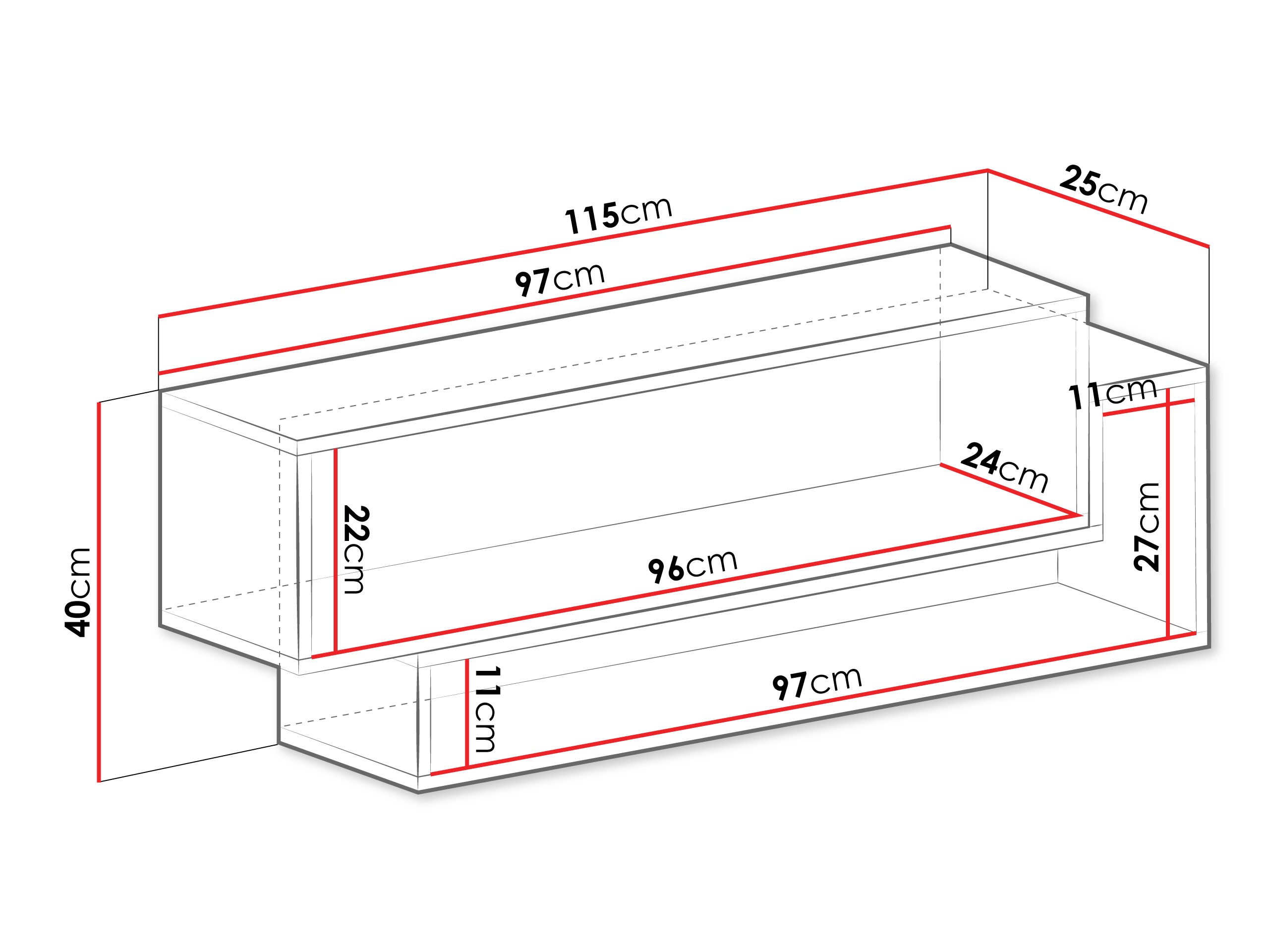 Wandplank Ciravie 106