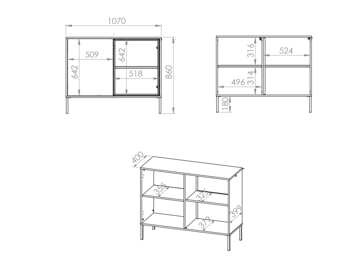 Dressoir Virsalo 102 (Kasjmier)