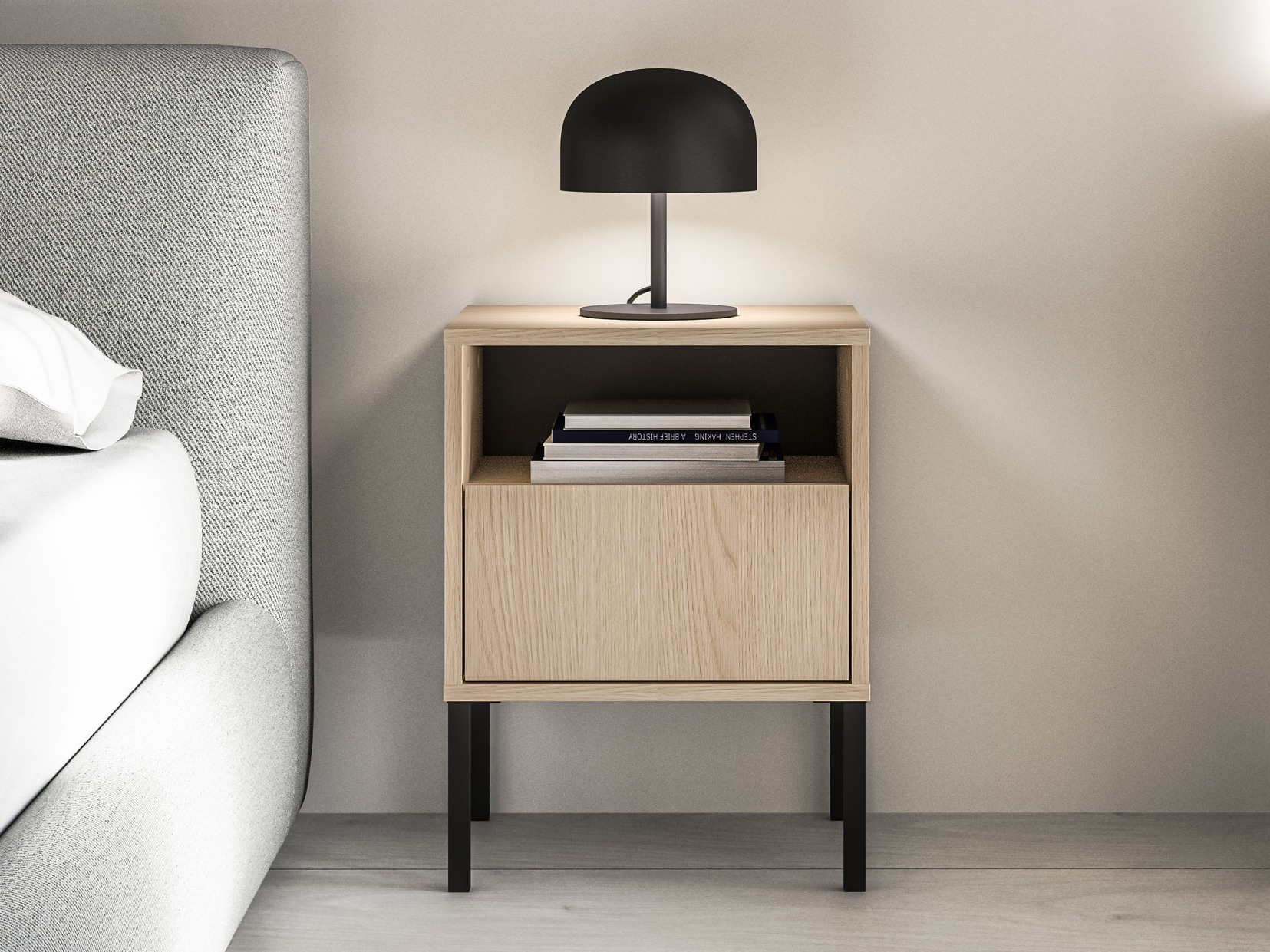 Nachtkastje Virsalo 104 (Eiken)