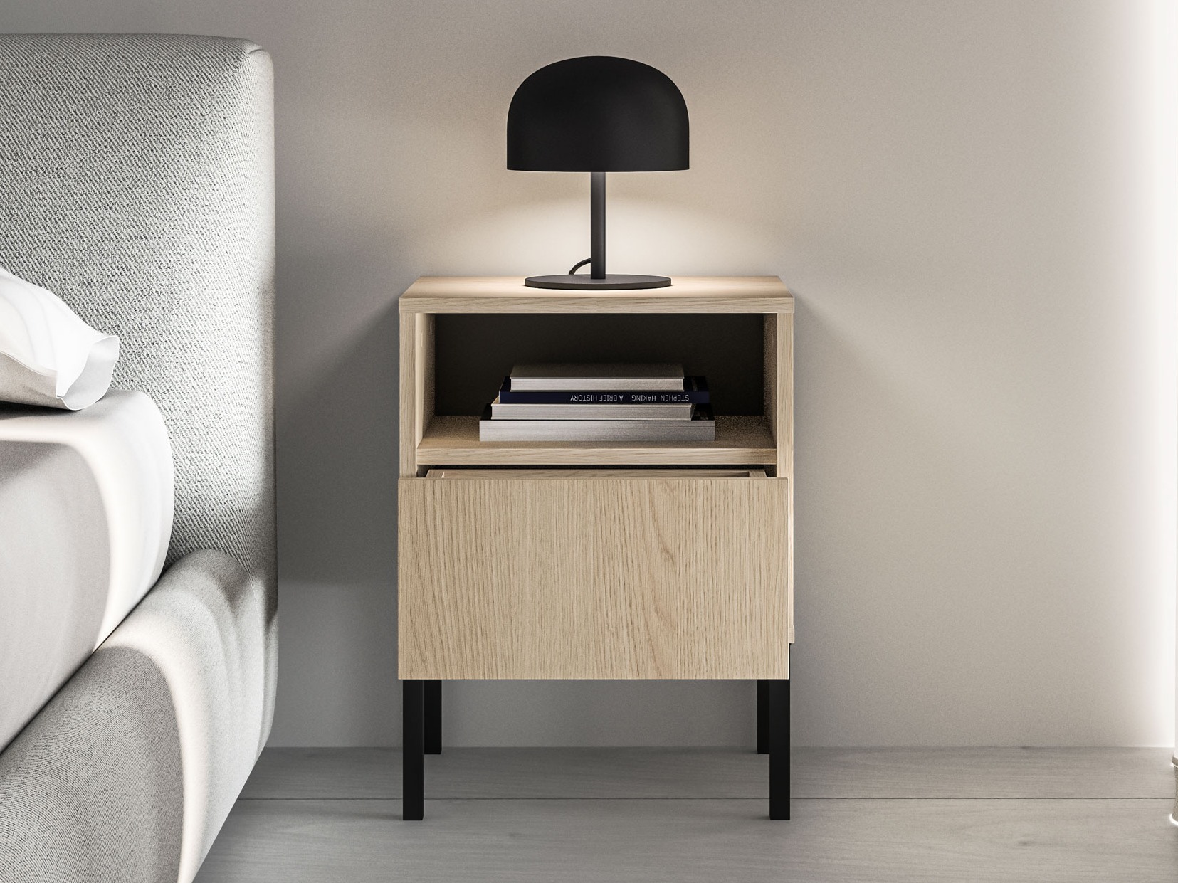 Nachtkastje Virsalo 104 (Eiken)