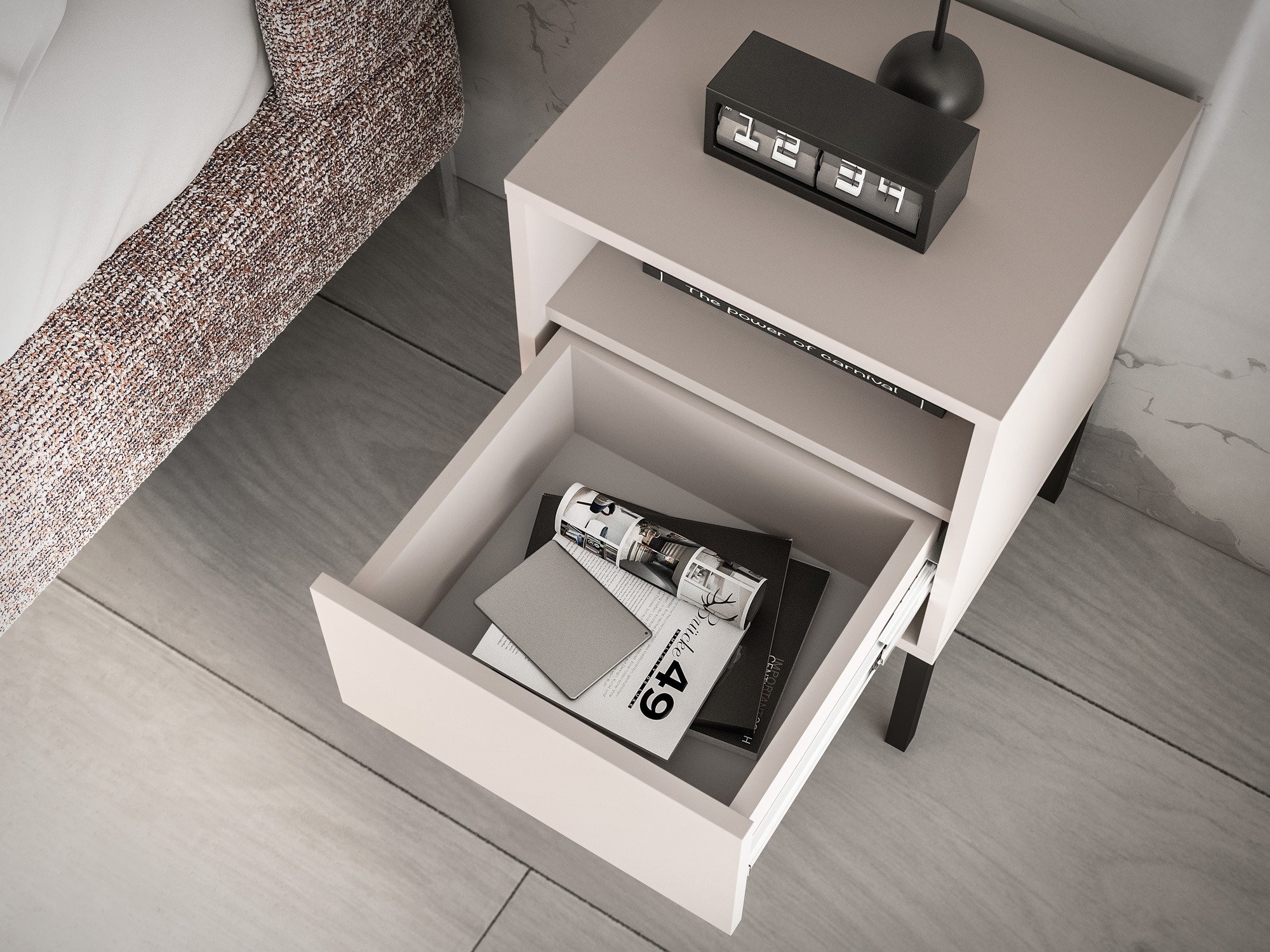 Nachtkastje Virsalo 104 (Kasjmier)