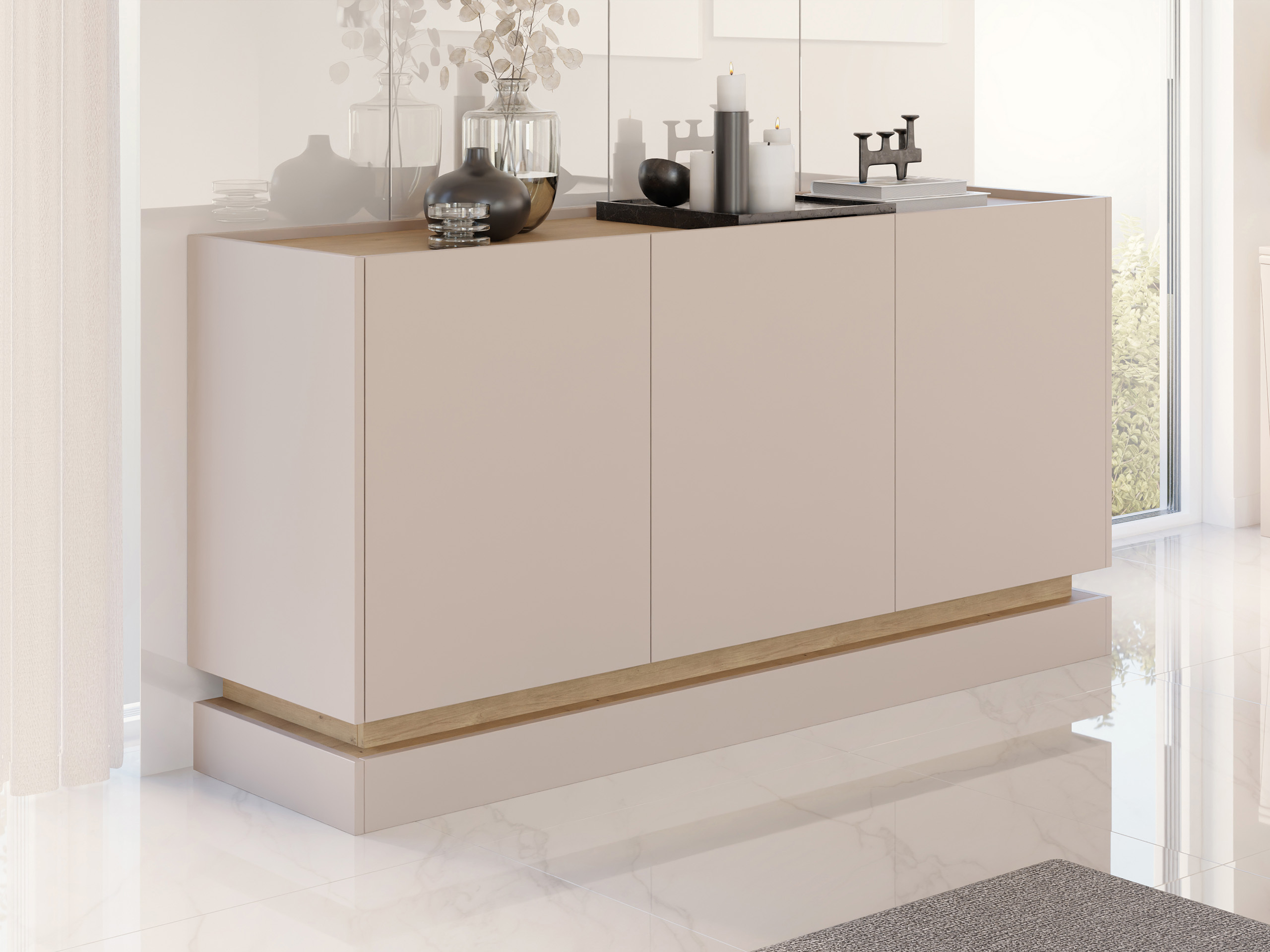 Dressoir Comfivo Tilia I (Kasjmier + Eiken)