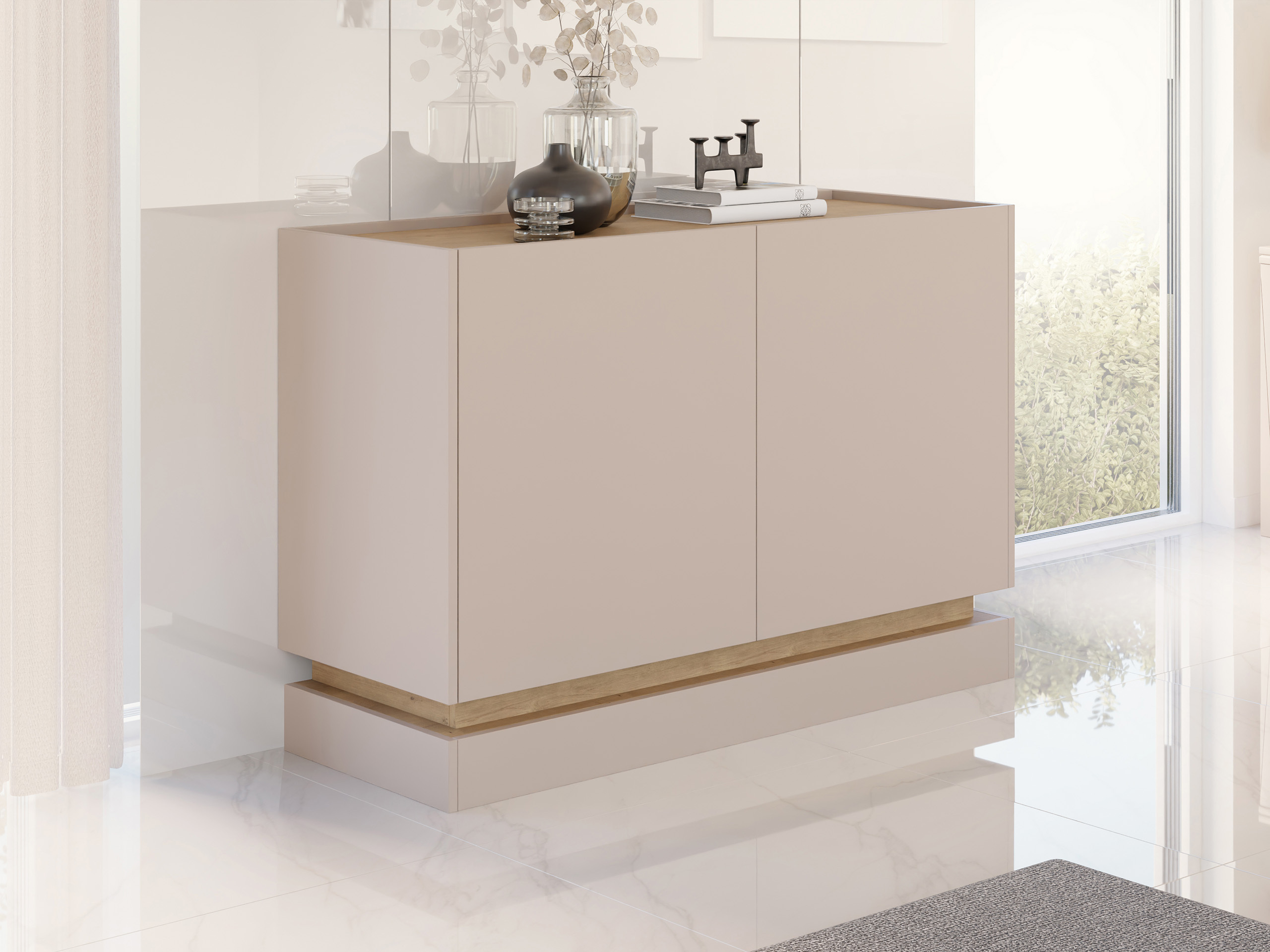 Dressoir Comfivo Tilia (Lichtbruin + Eiken)
