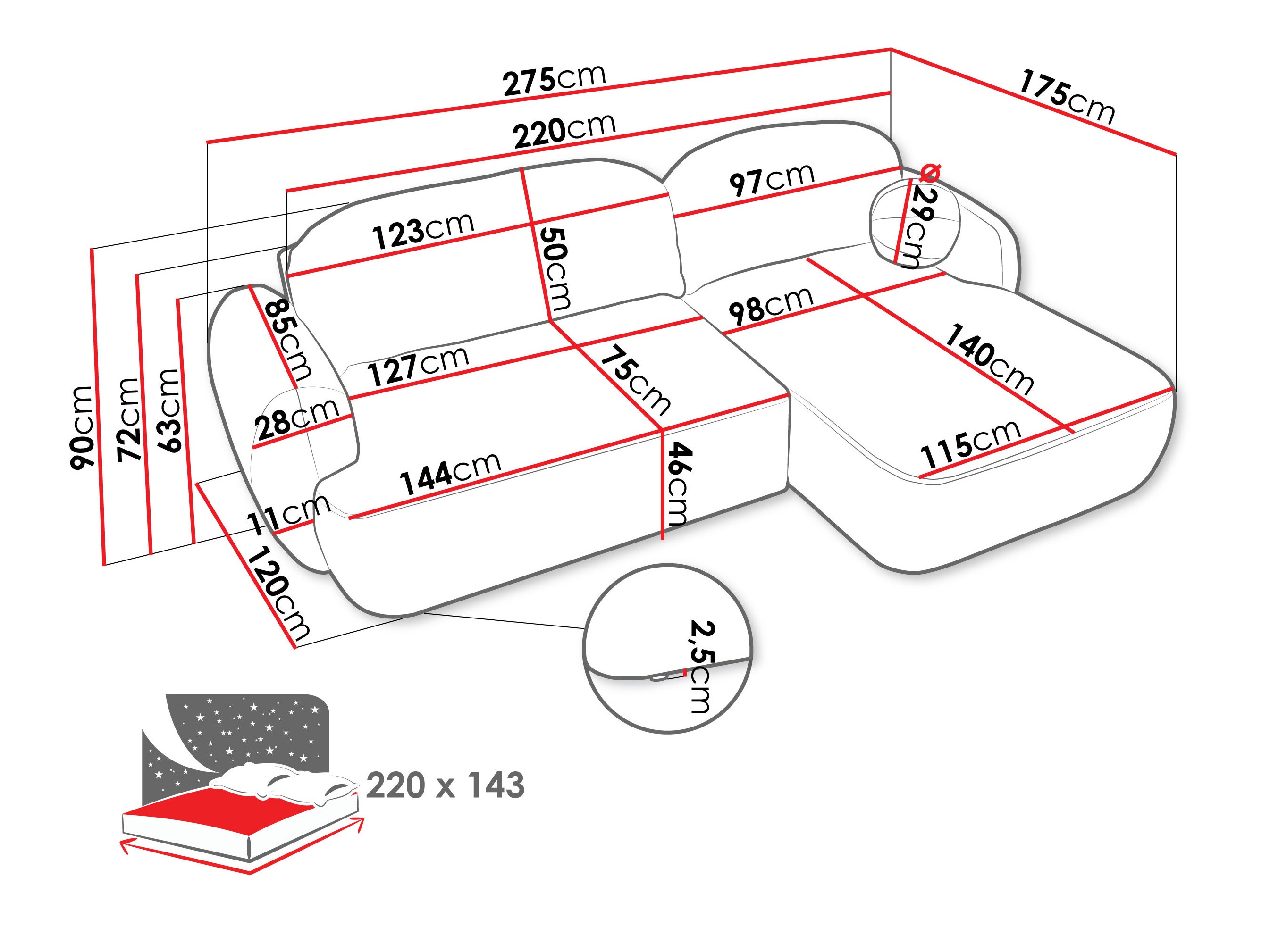 Hoekbank TrendyNest Ardea I (Now Or Never 03)