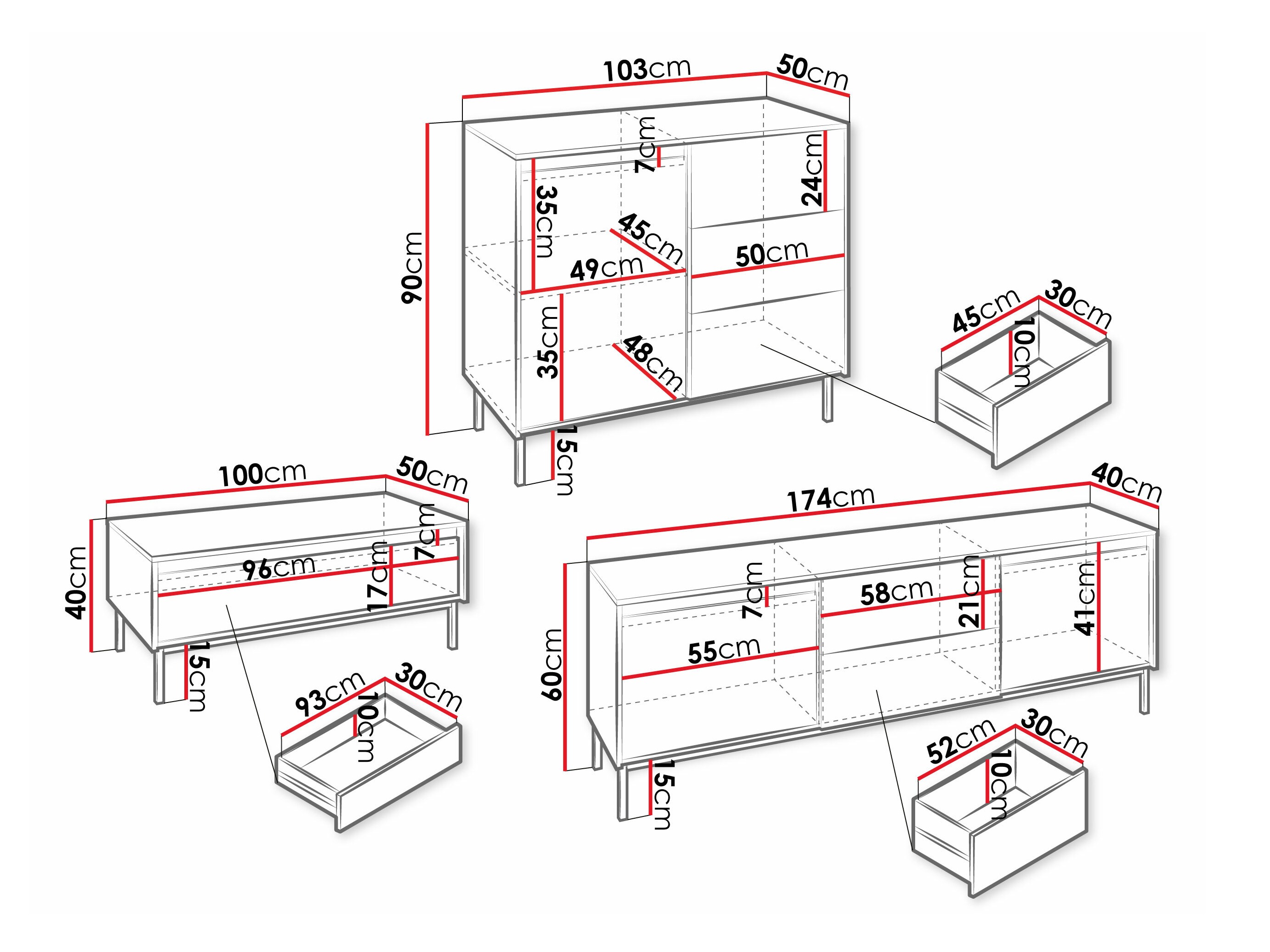 Woonkamerset Comfivo Delruva II (Wit)