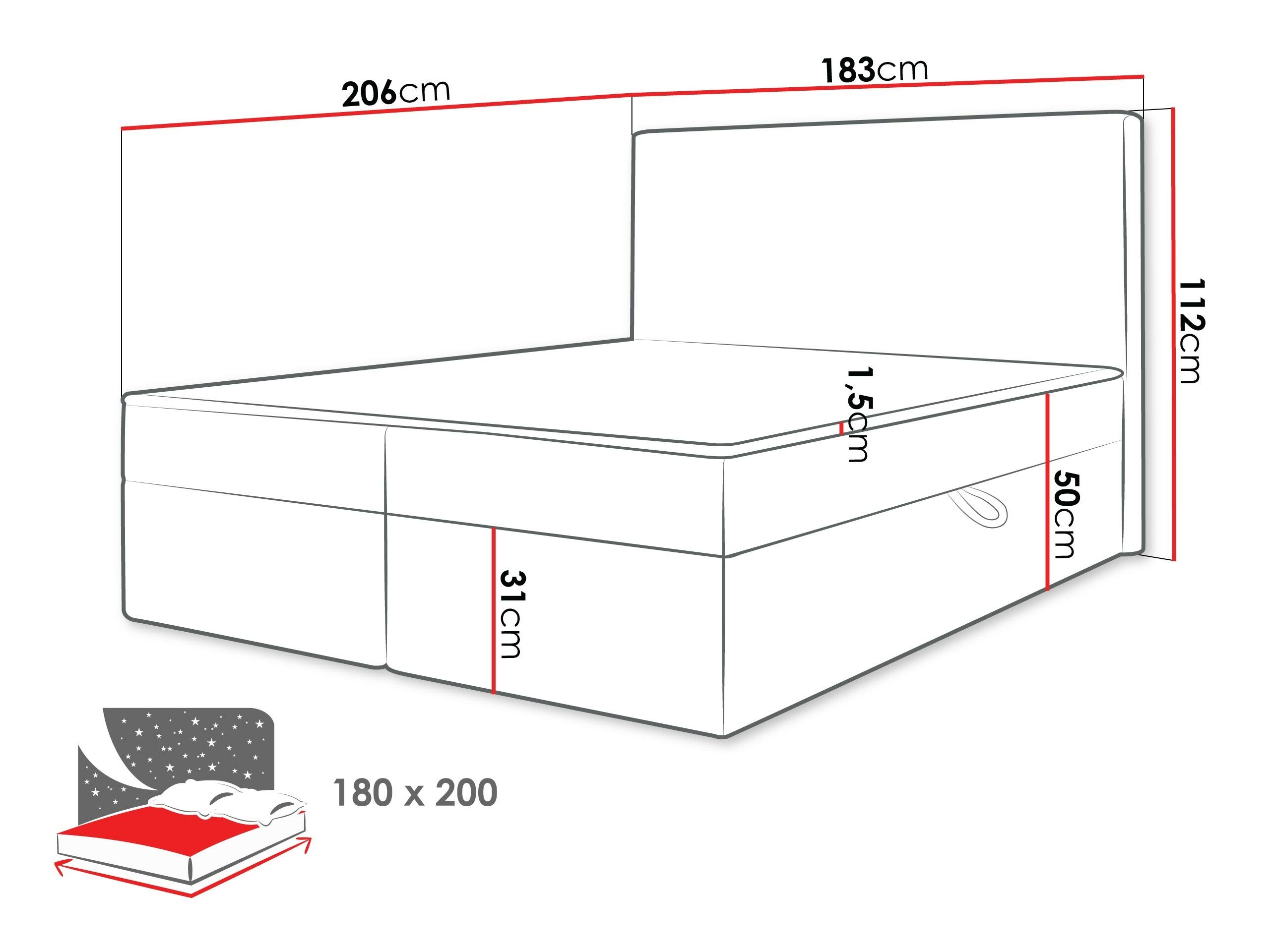 Boxspring Comfivo Arbitas (Ambience 02)