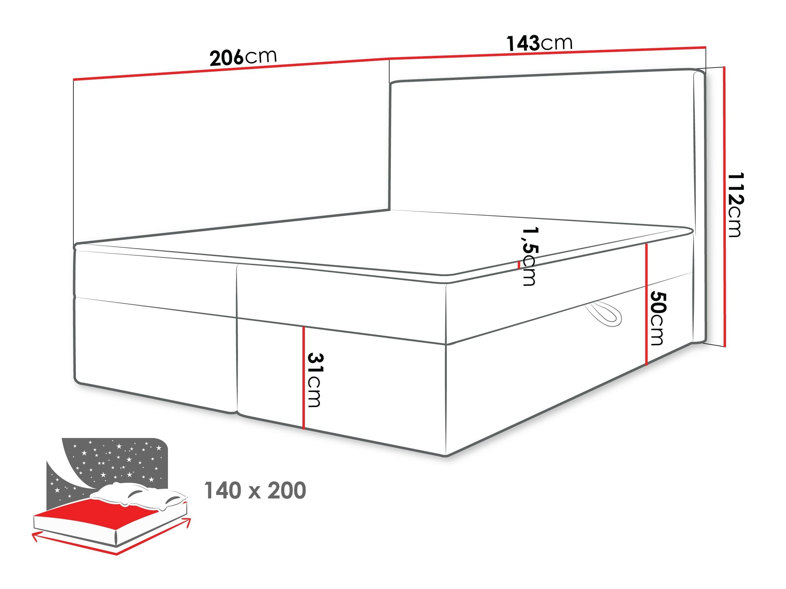 Boxspring Comfivo Arbitas (Ambience 04)