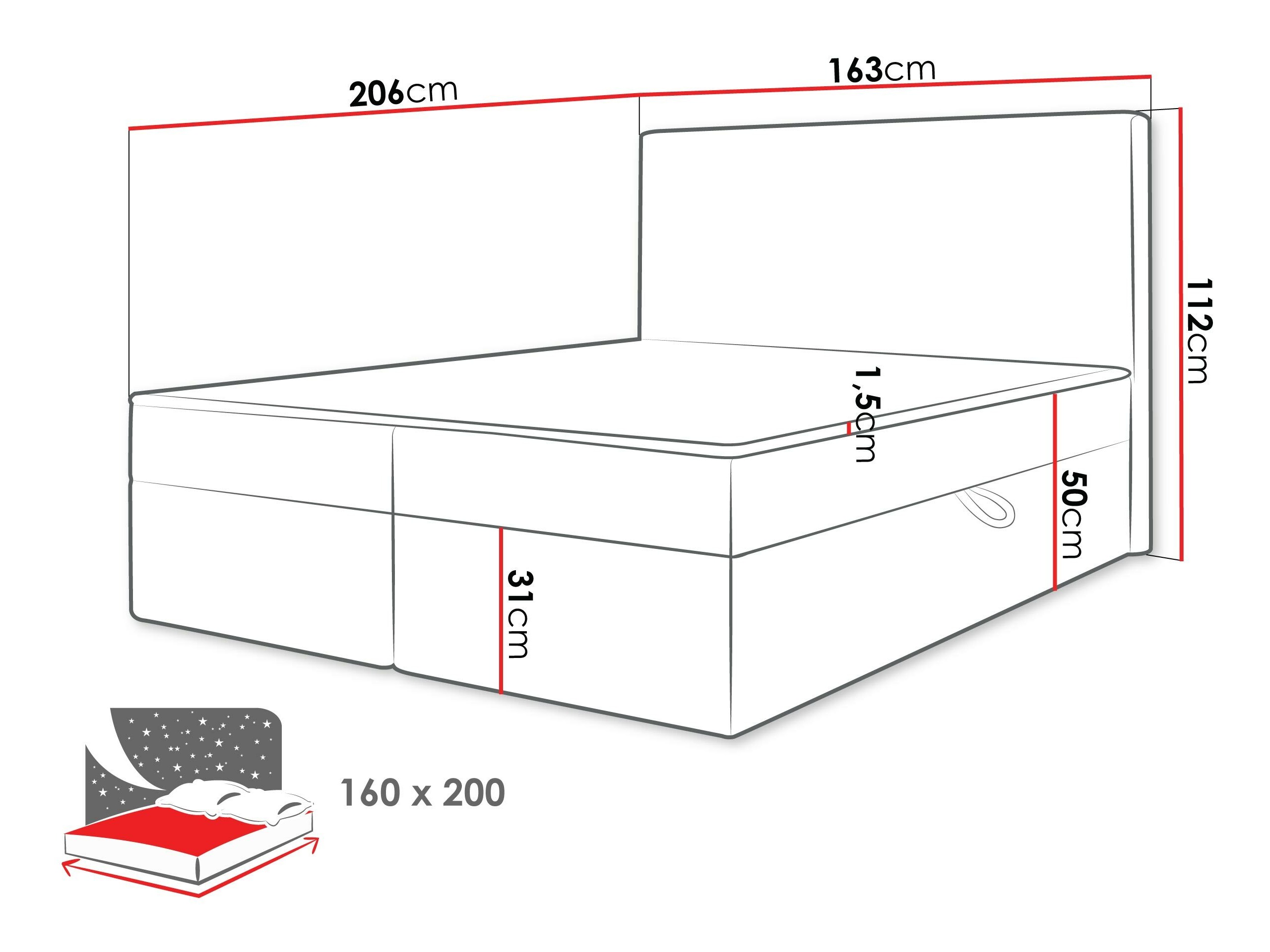 Boxspring Comfivo Arbitas (Ambience 15)