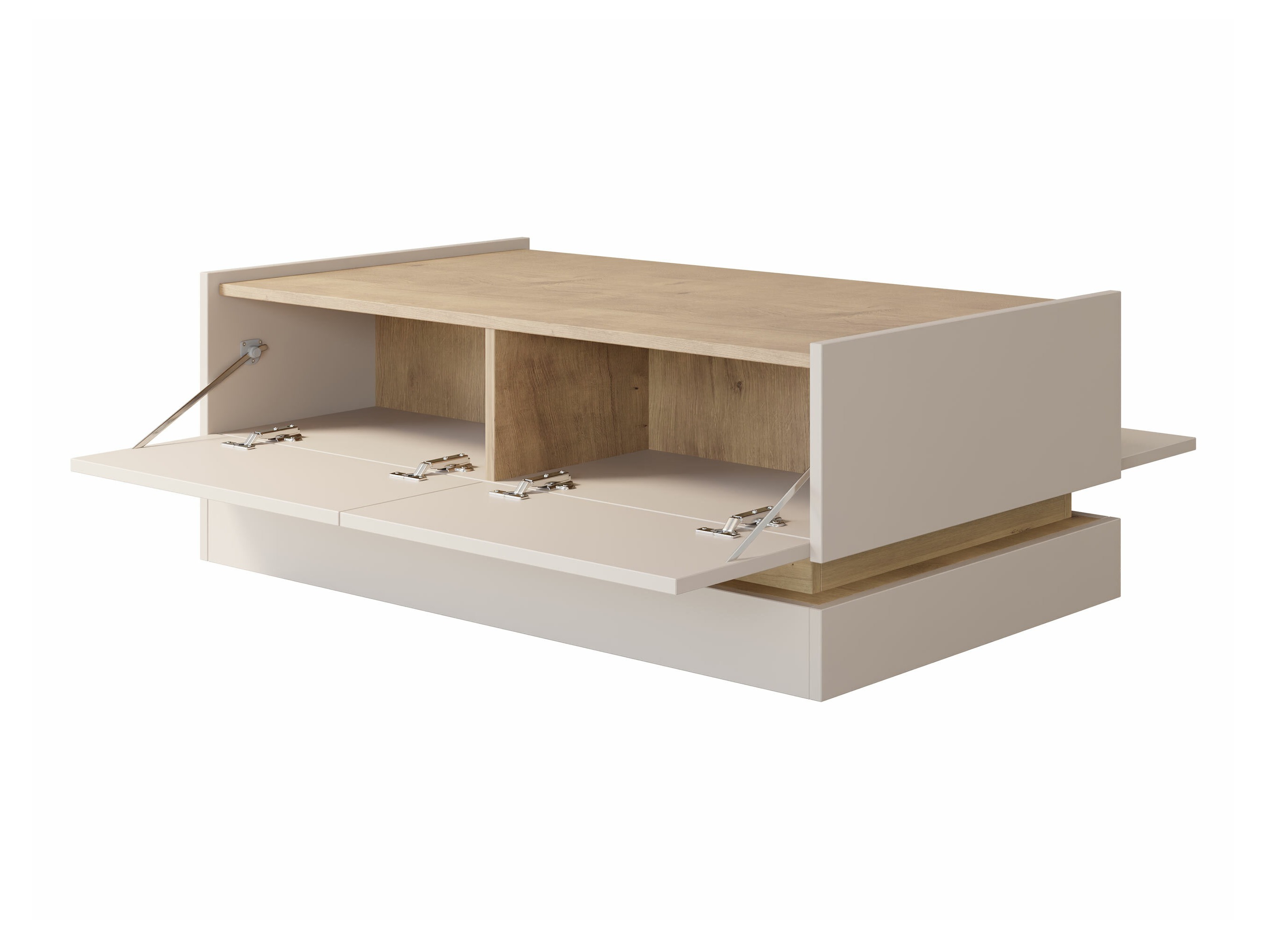 Salontafel Comfivo Dalvenu 103 (Zwart + Eiken)