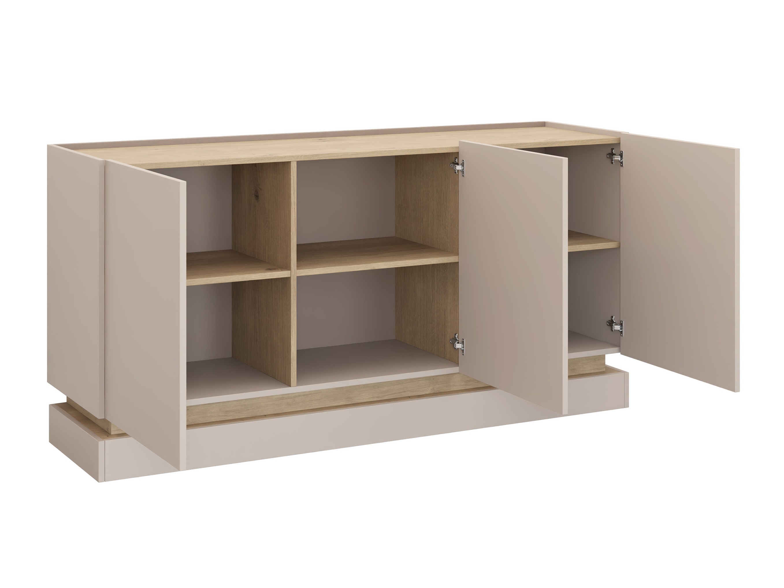 Woonkamerset Comfivo Dalvenu 104 (Zwart + Eiken)