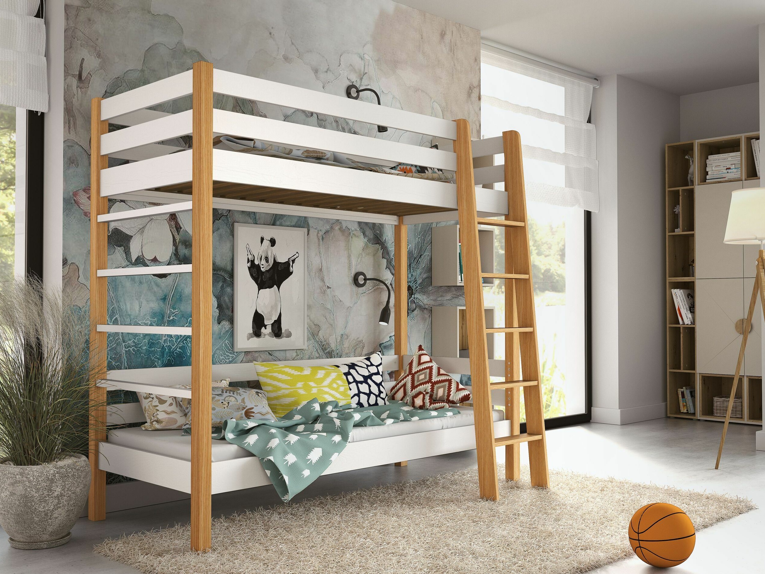 Stapelbed Ogden 174 (Wit)