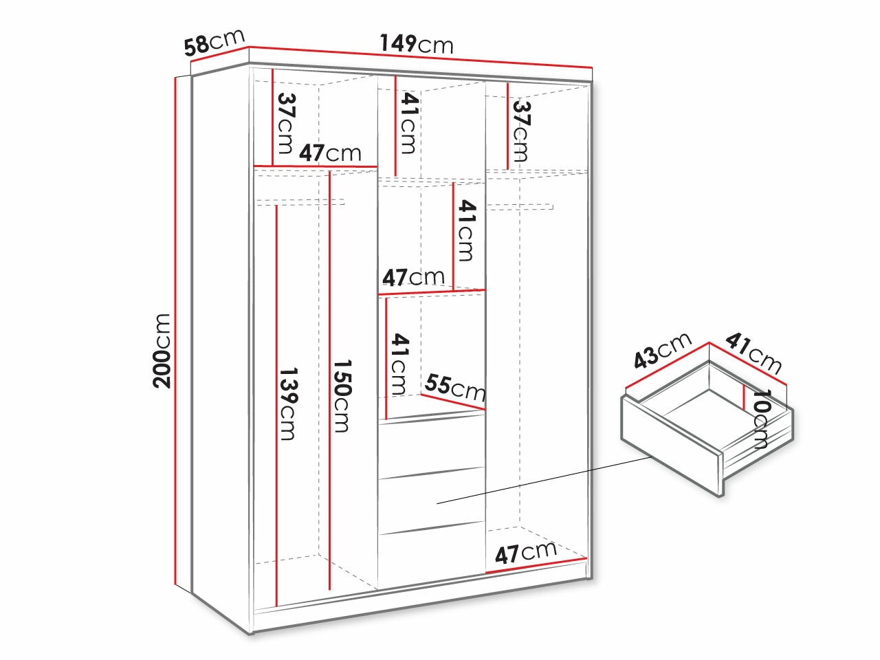 Kledingkast Lombala 103