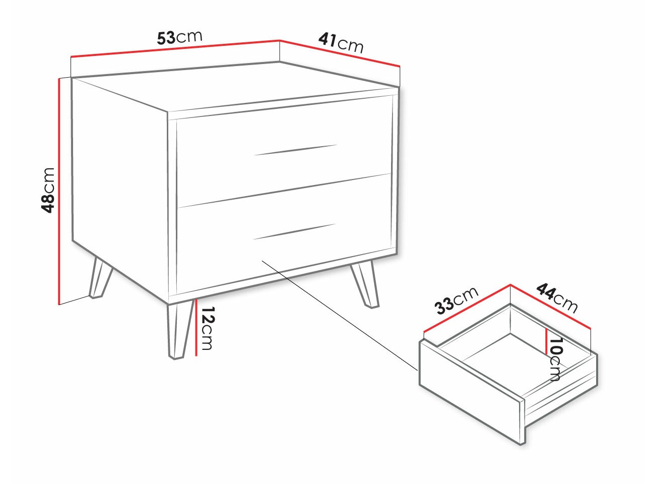 Nachtkastje Lombala 101