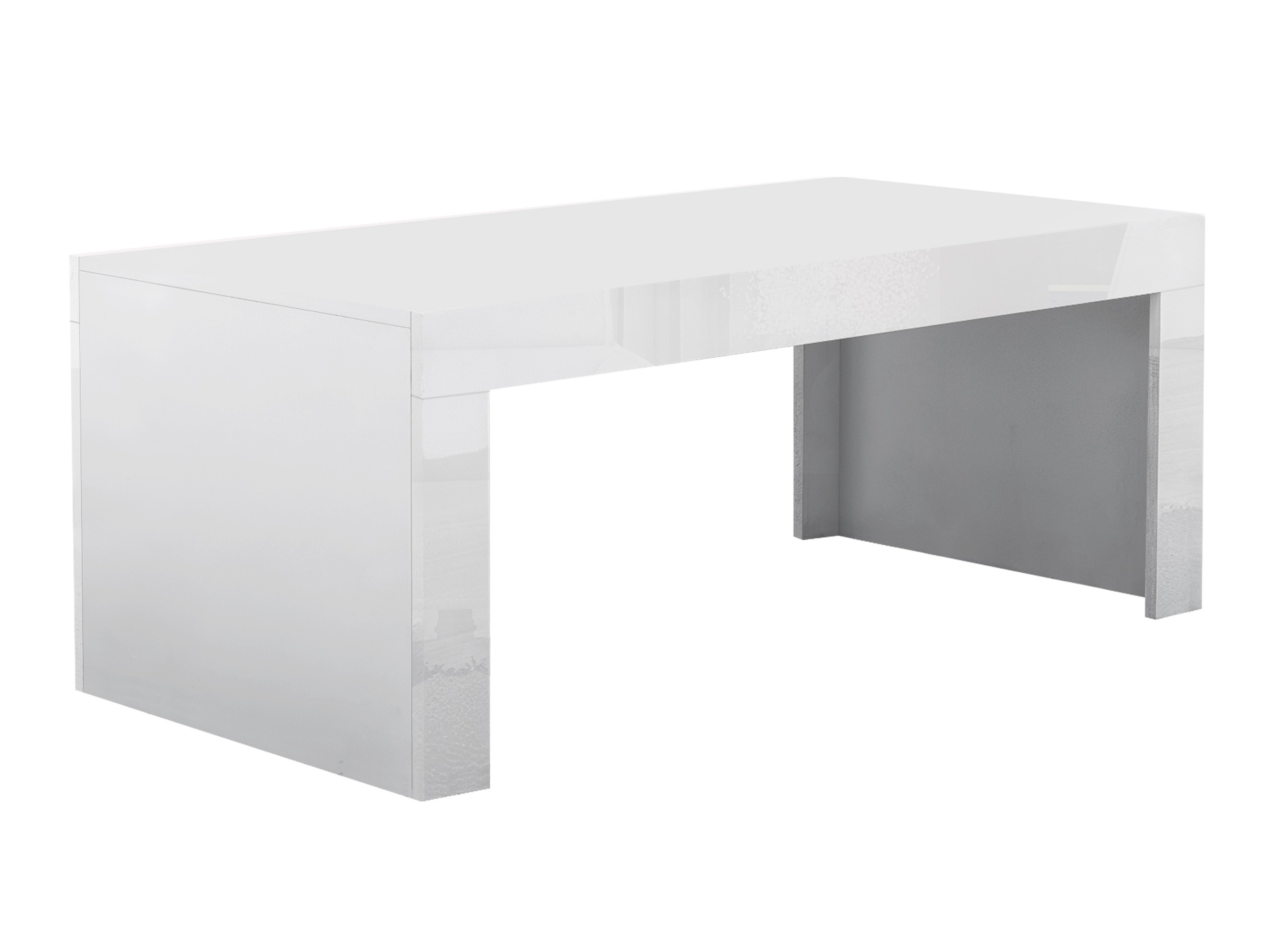Salontafel Charlotte 107 (Wit + Glanzend wit)