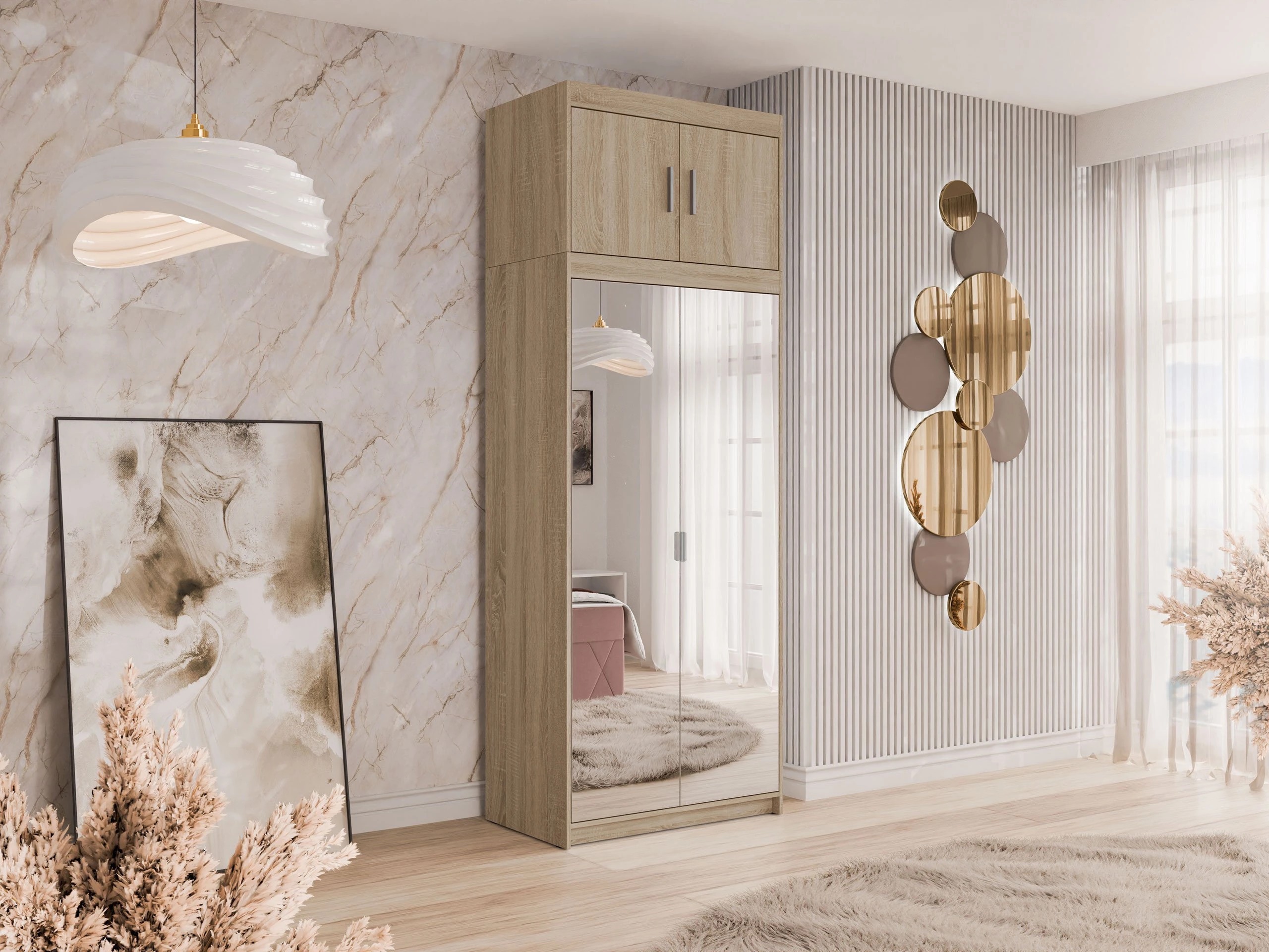 Kledingkast Novduni 119 (Sonoma eik)