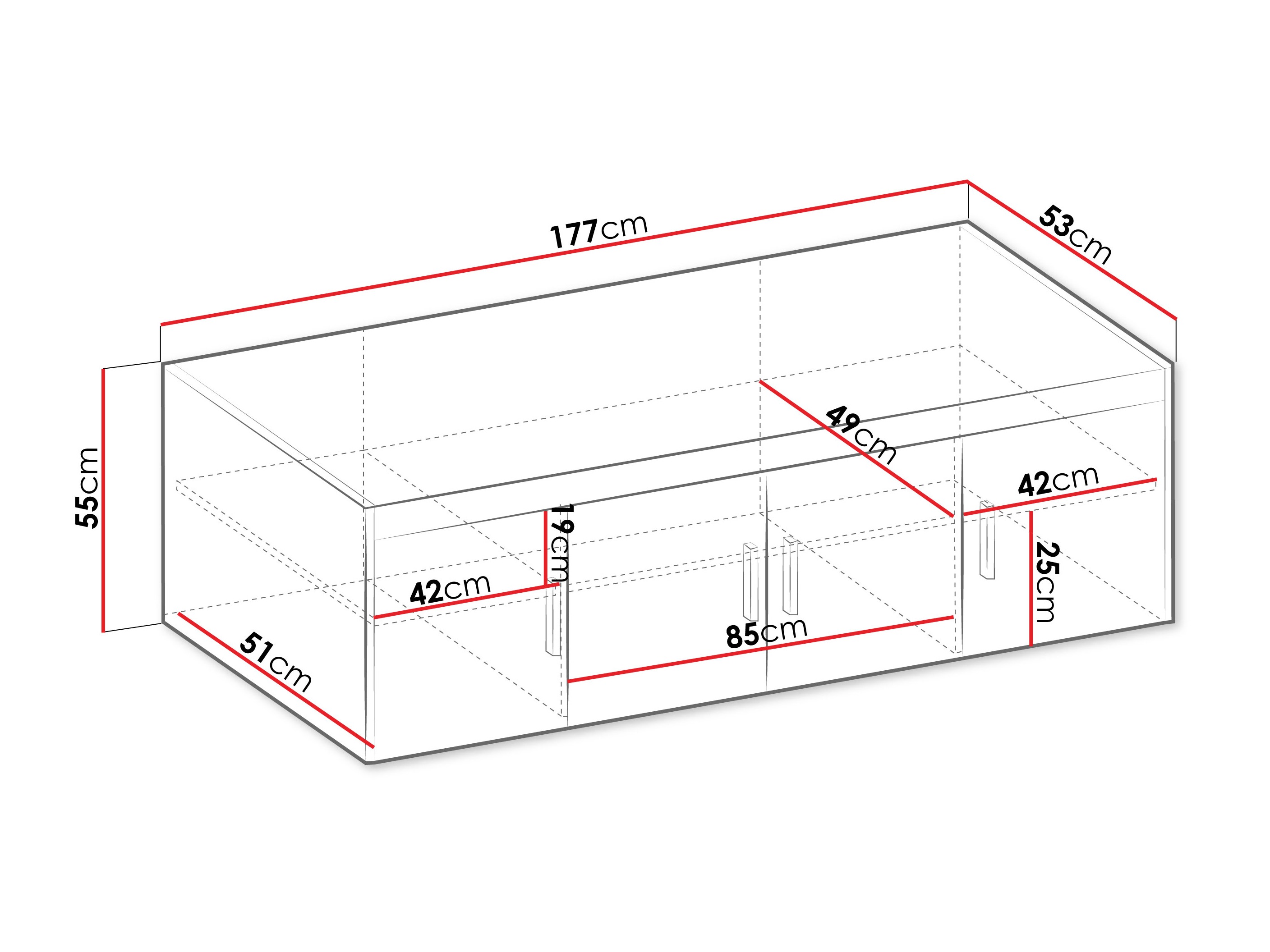 Dressoir Novduni 123 (Beige)